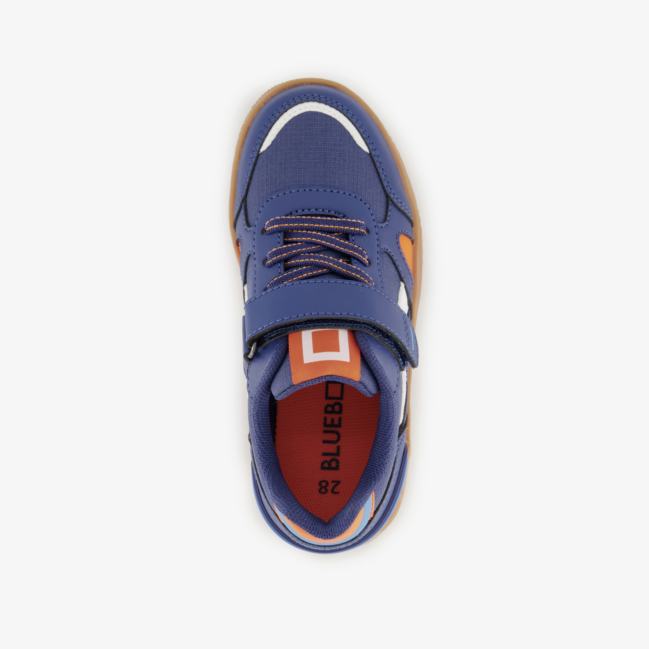 Blue Box jongens sneakers blauw oranje – foto 4