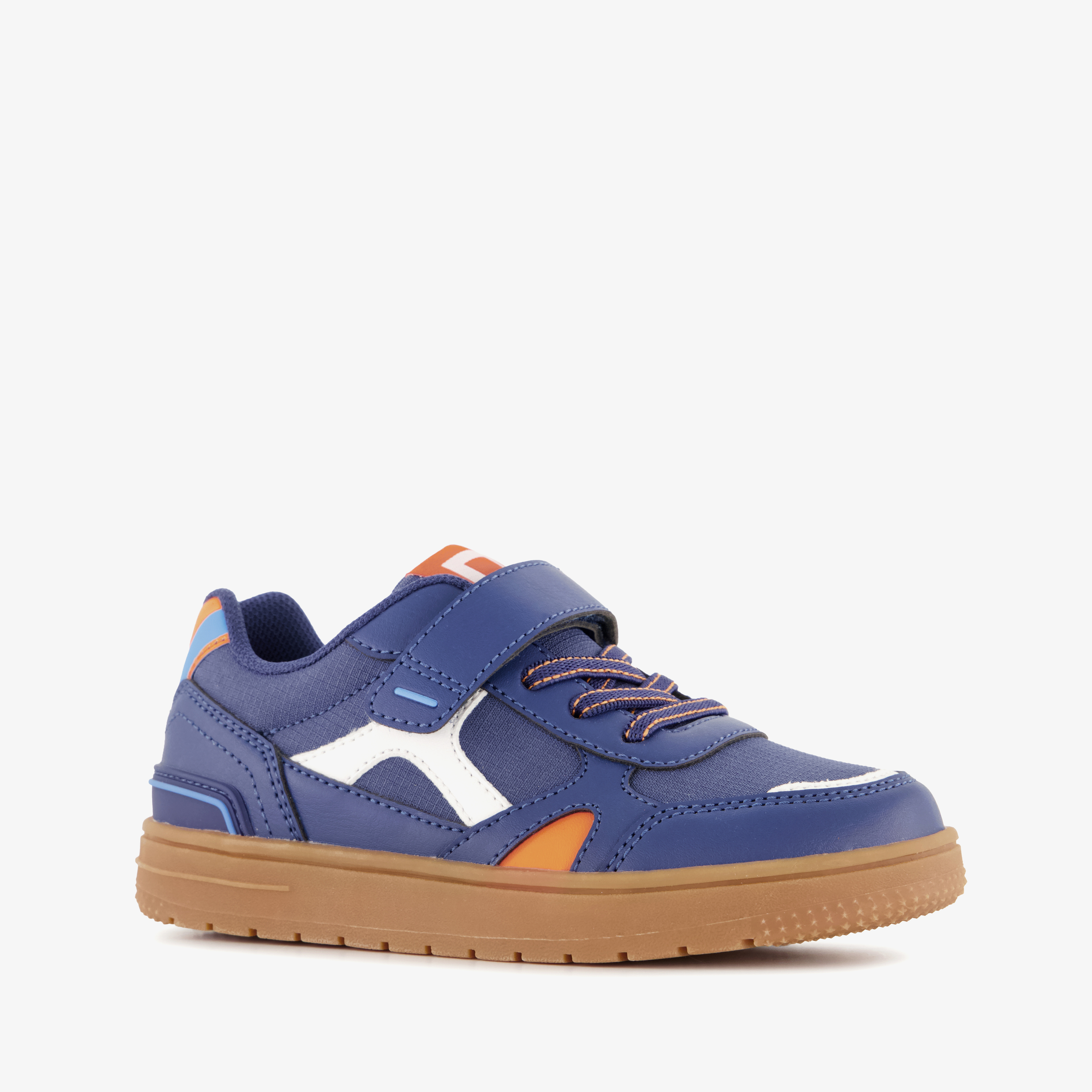 Blue Box jongens sneakers blauw oranje