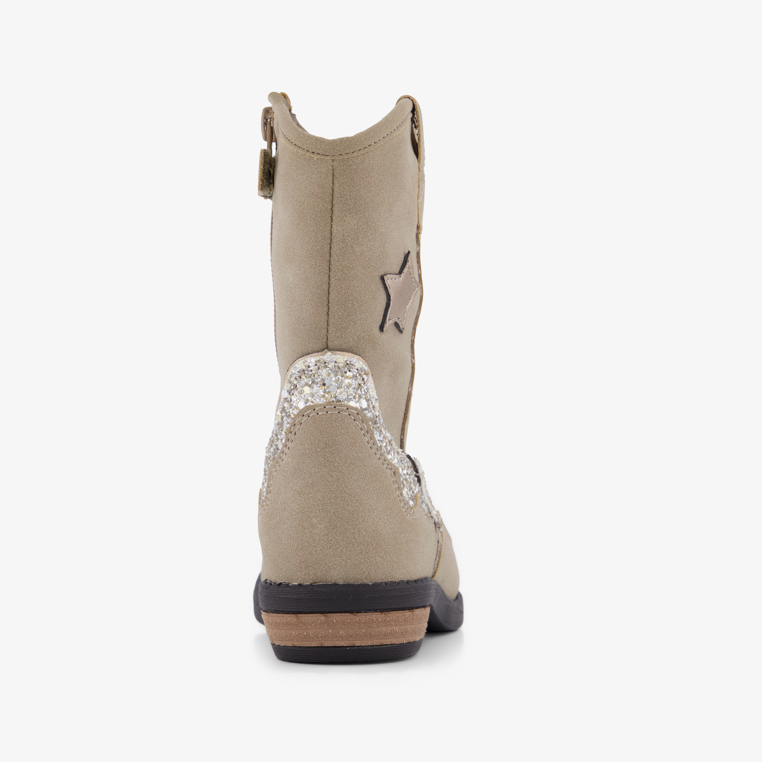 Bleu Box meisjes western boots met glitters beige laarzen – foto 2