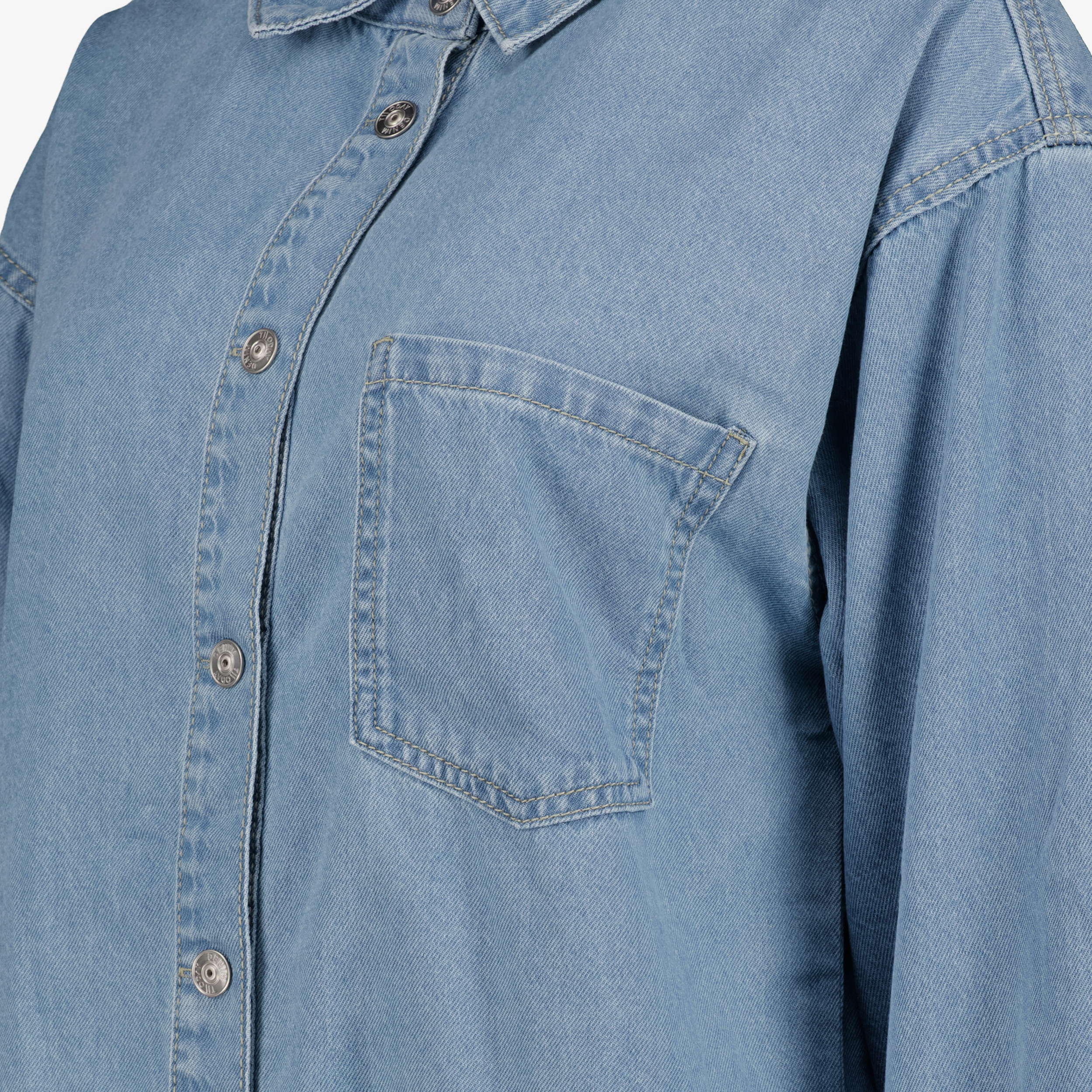 TwoDay denim dames blouse lichtblauw t-shirts & tops – foto 2