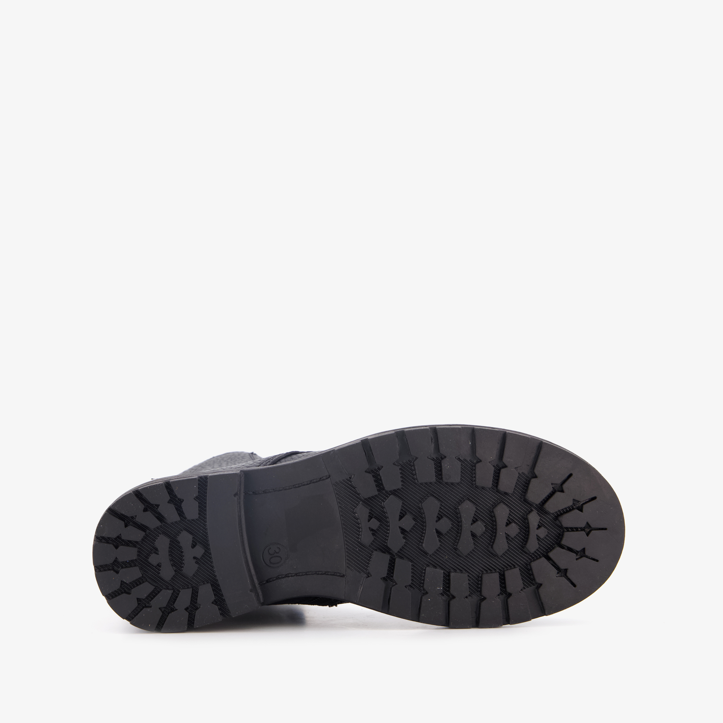 Braqeez leren meisjes veterboots zwart – foto 3