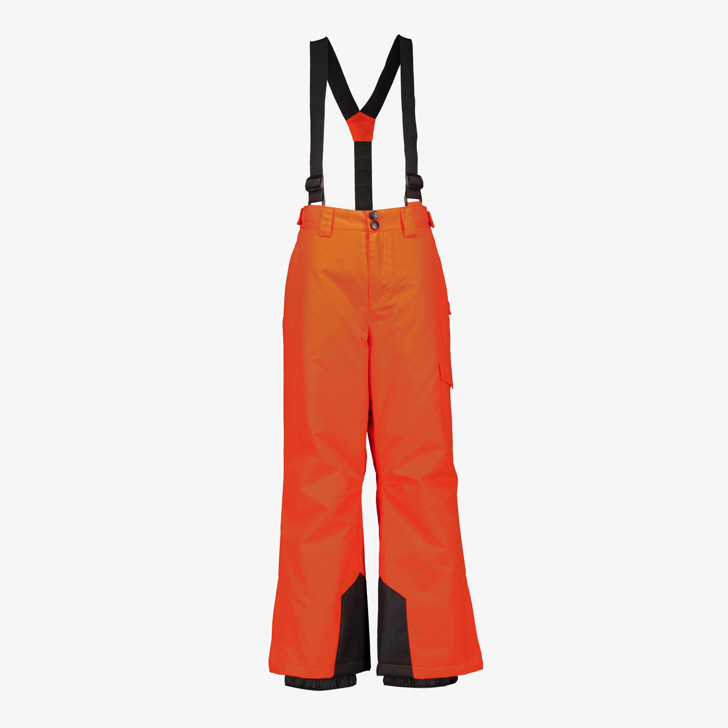 Mountain Peak kinder skibroek met bretels oranje