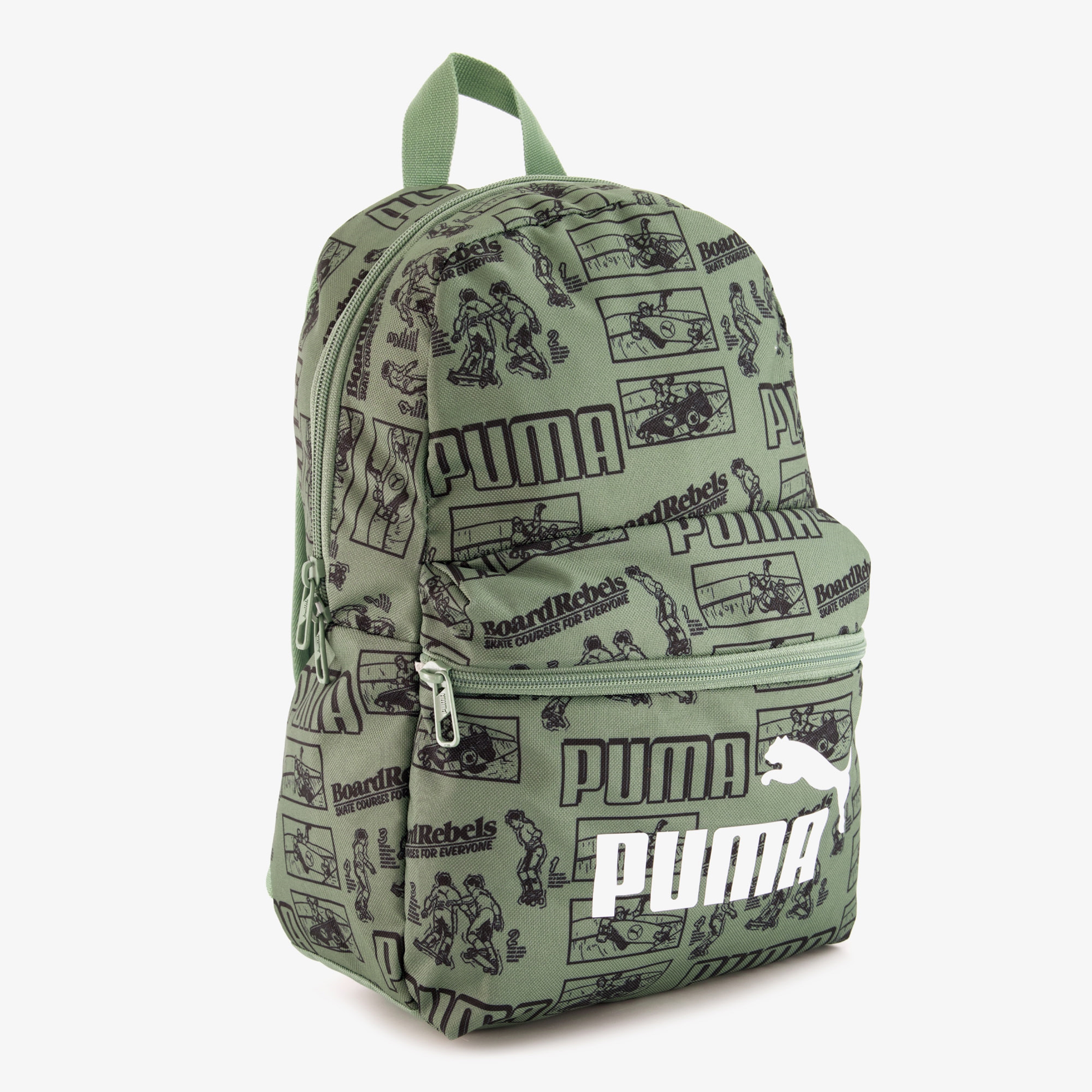 Puma Phase All-Over Print Small rugzak groen 13 L