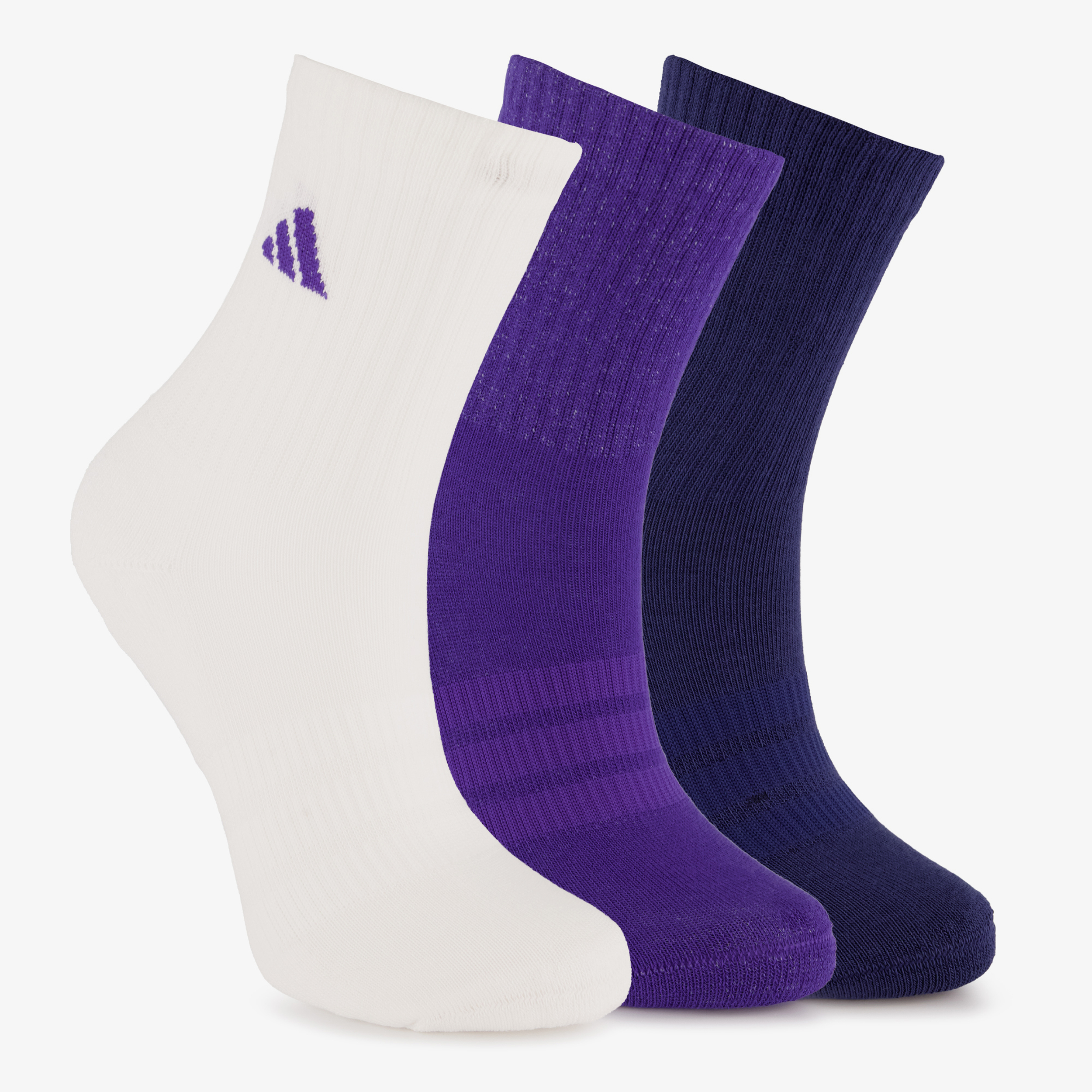 3 paar Adidas kinder sokken paars meisjes