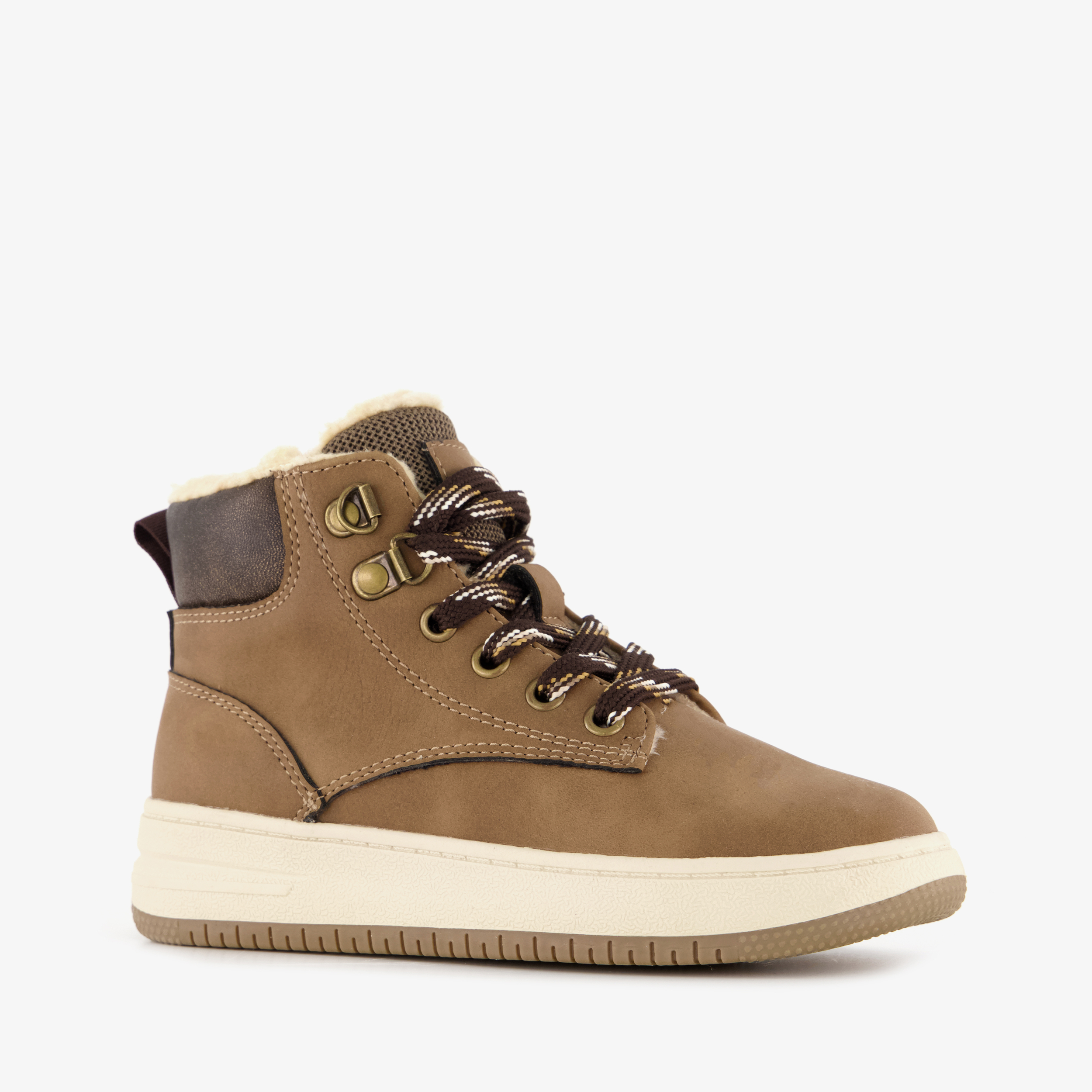 Blue Box hoge jongens sneakers cognac