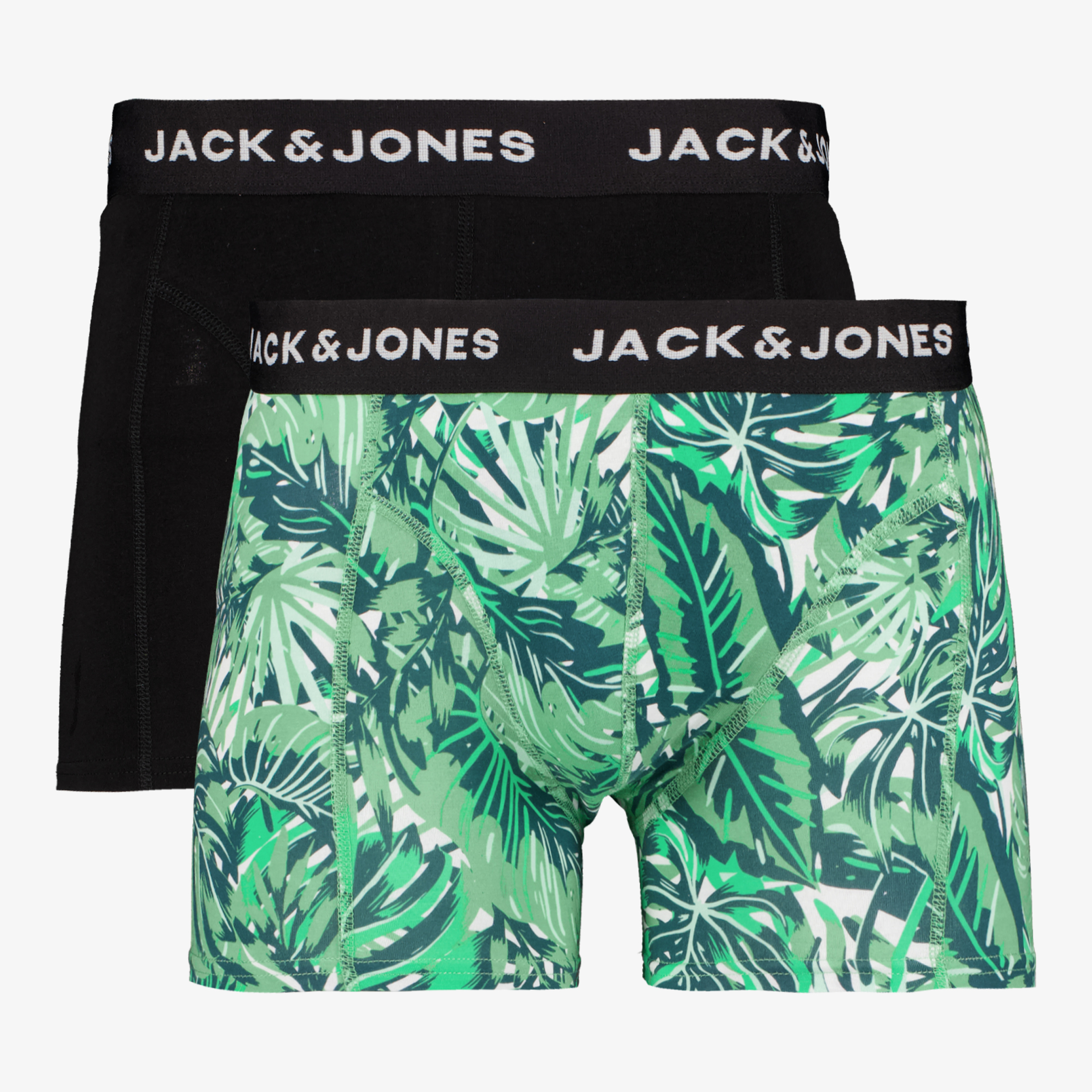 Jack & Jones 2-pack heren boxershorts groen zwart nachtmode & ondergoed