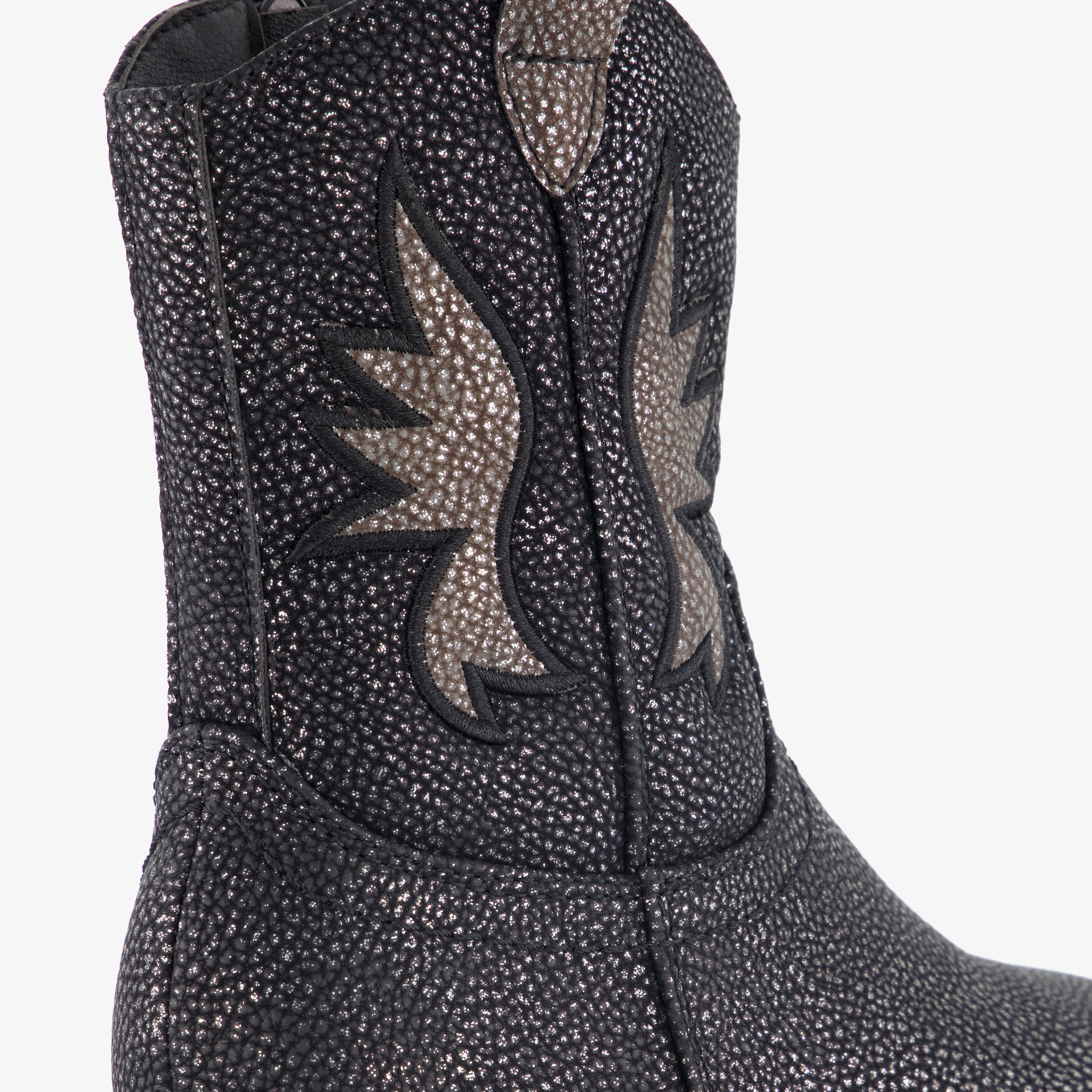 Blue Box meisjes western boots met glitters zwart enkellaarzen – foto 5