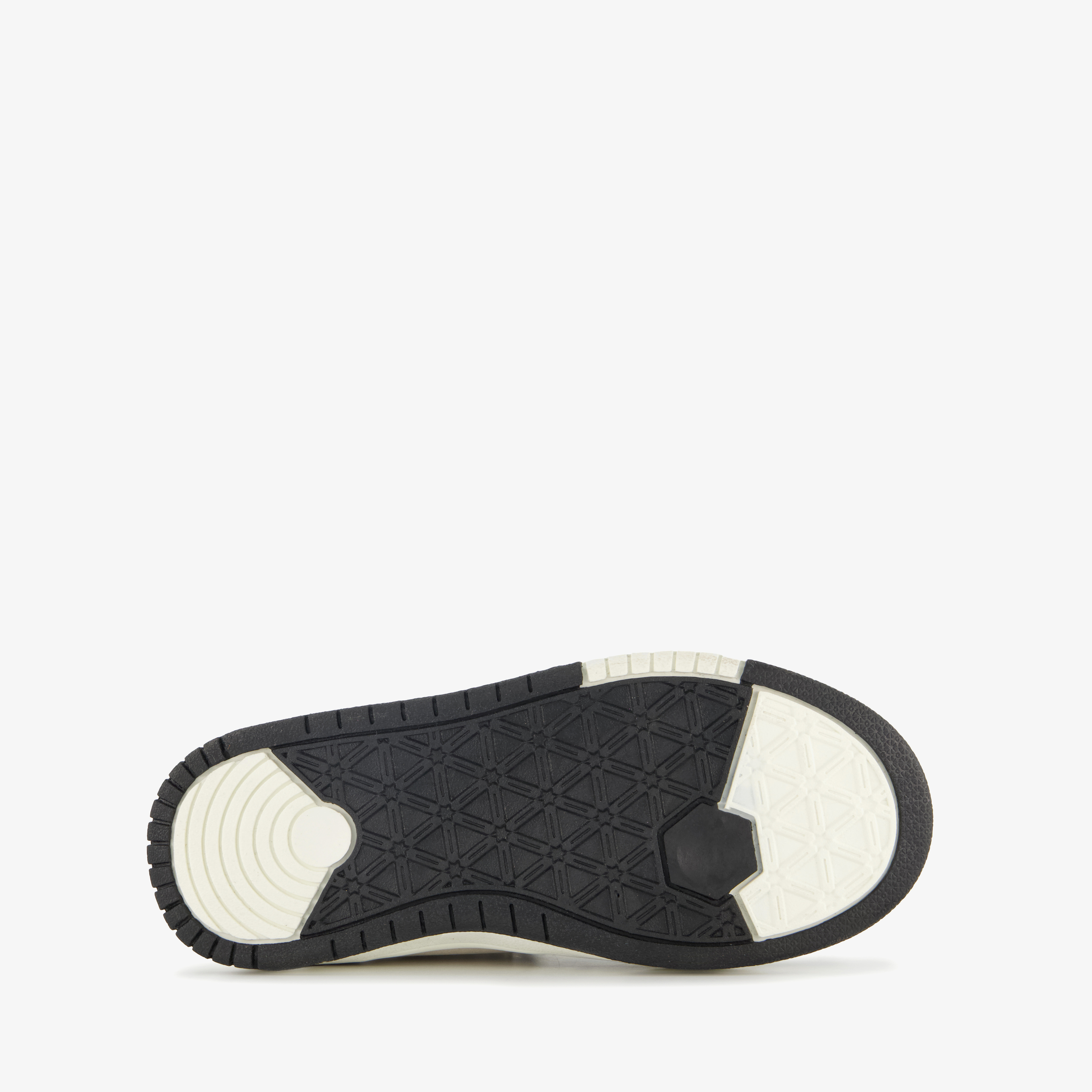 Blue Box hoge meisjes sneakers met panterprint details zwart beige – foto 3