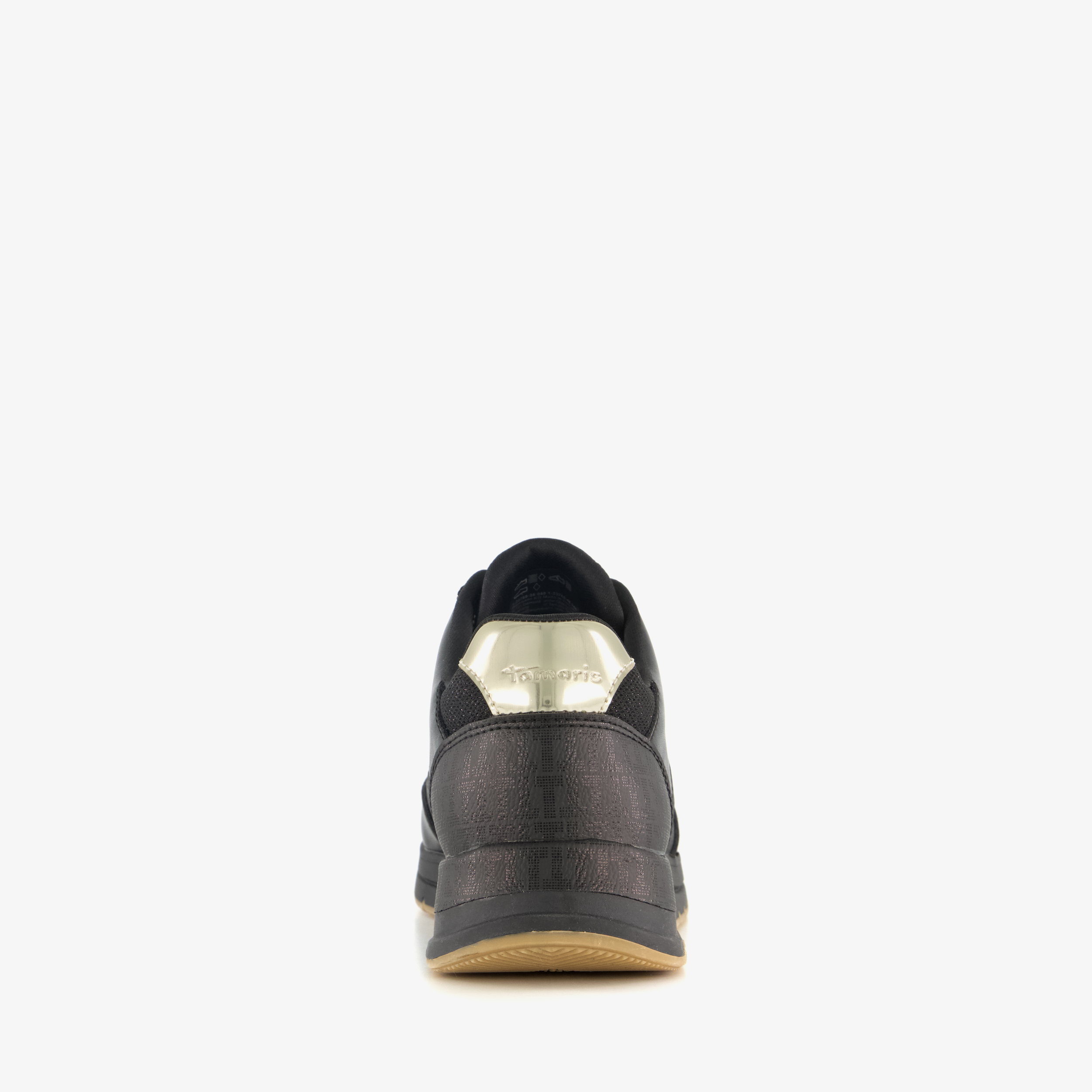 Tamaris dames sneakers zwart goud – foto 2