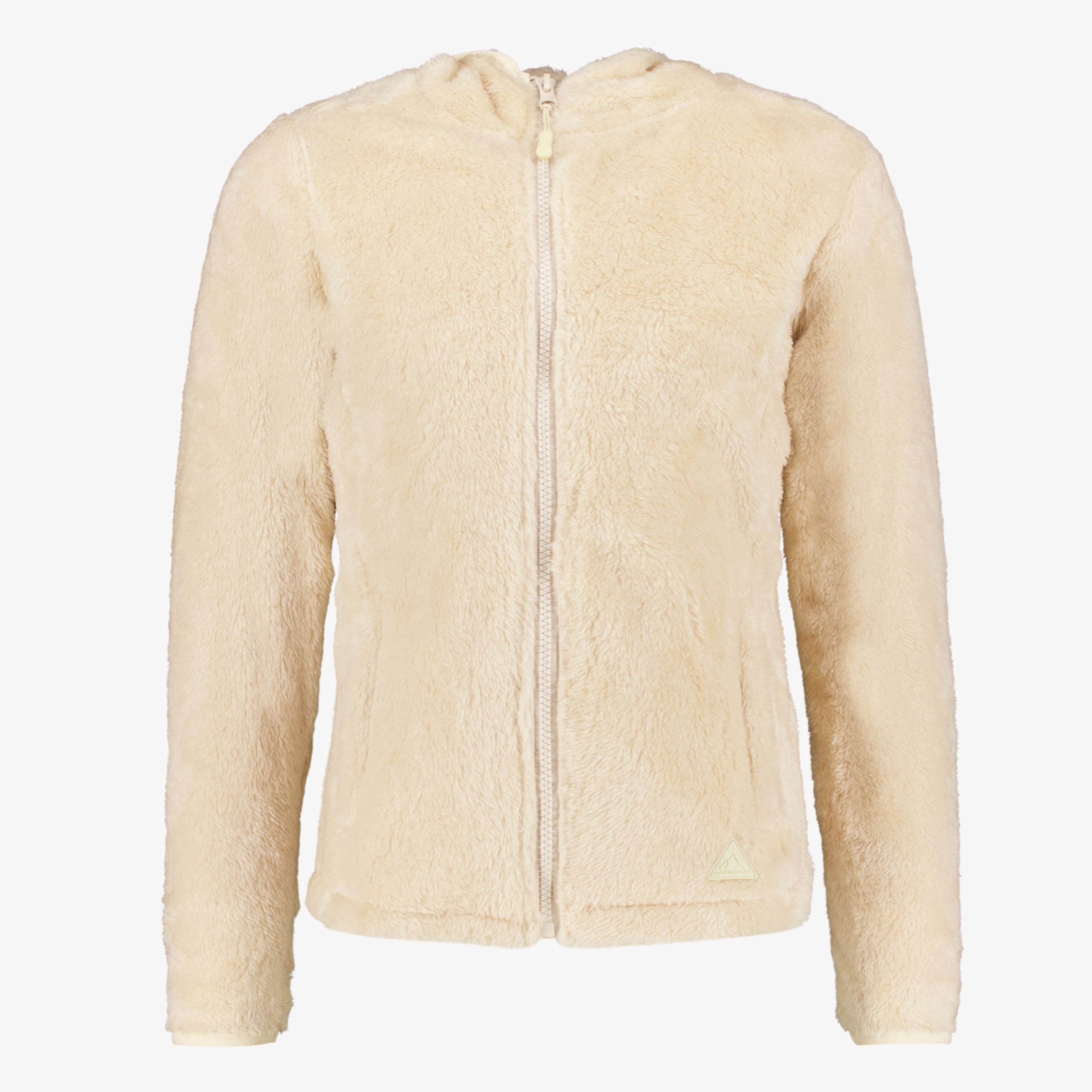 Mountain Peak fluffy meisjes fleece vest beige