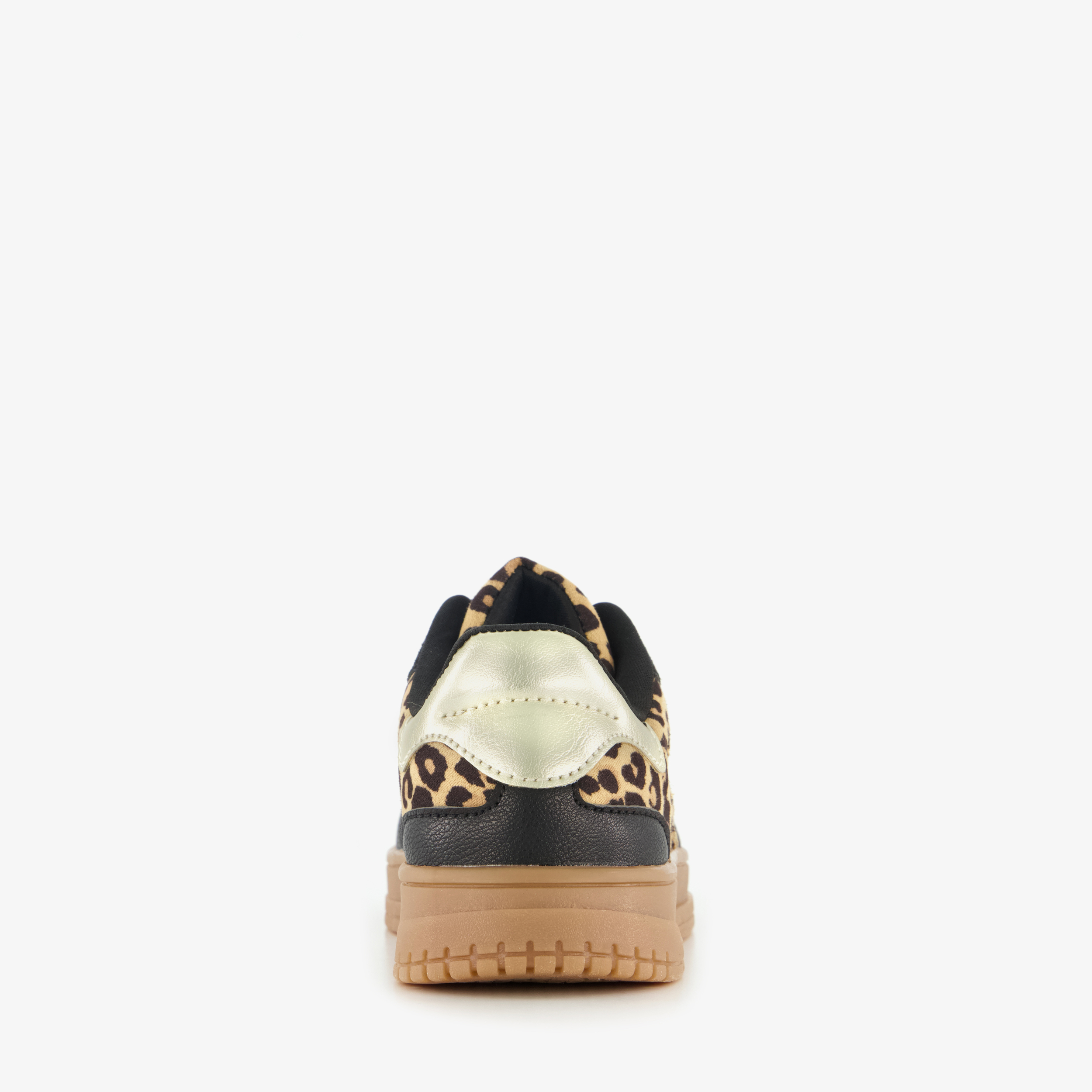 Blue Box meisjes sneakers met panterprint bruin zwart – foto 2