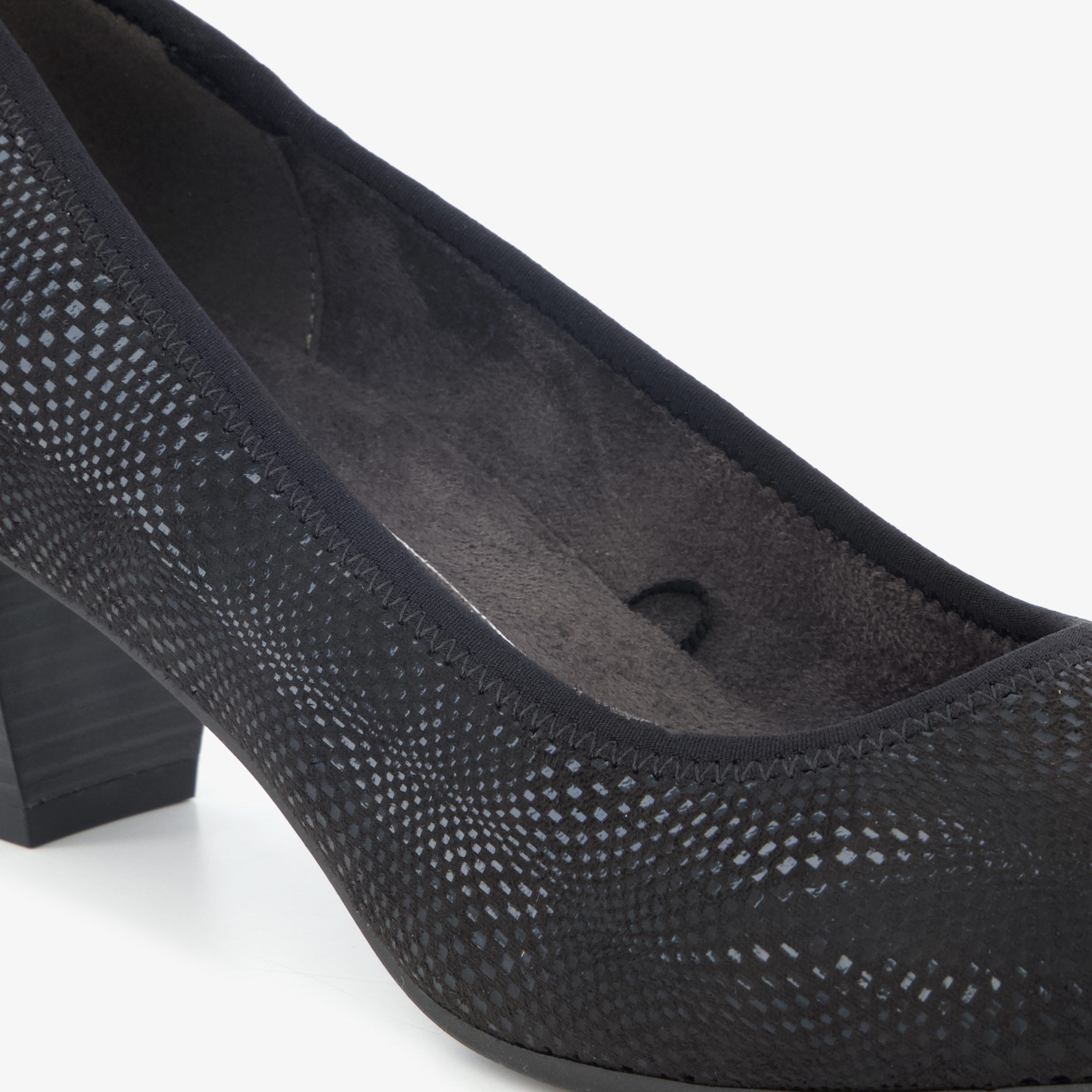 Softline dames pumps met H leest zwart – foto 5