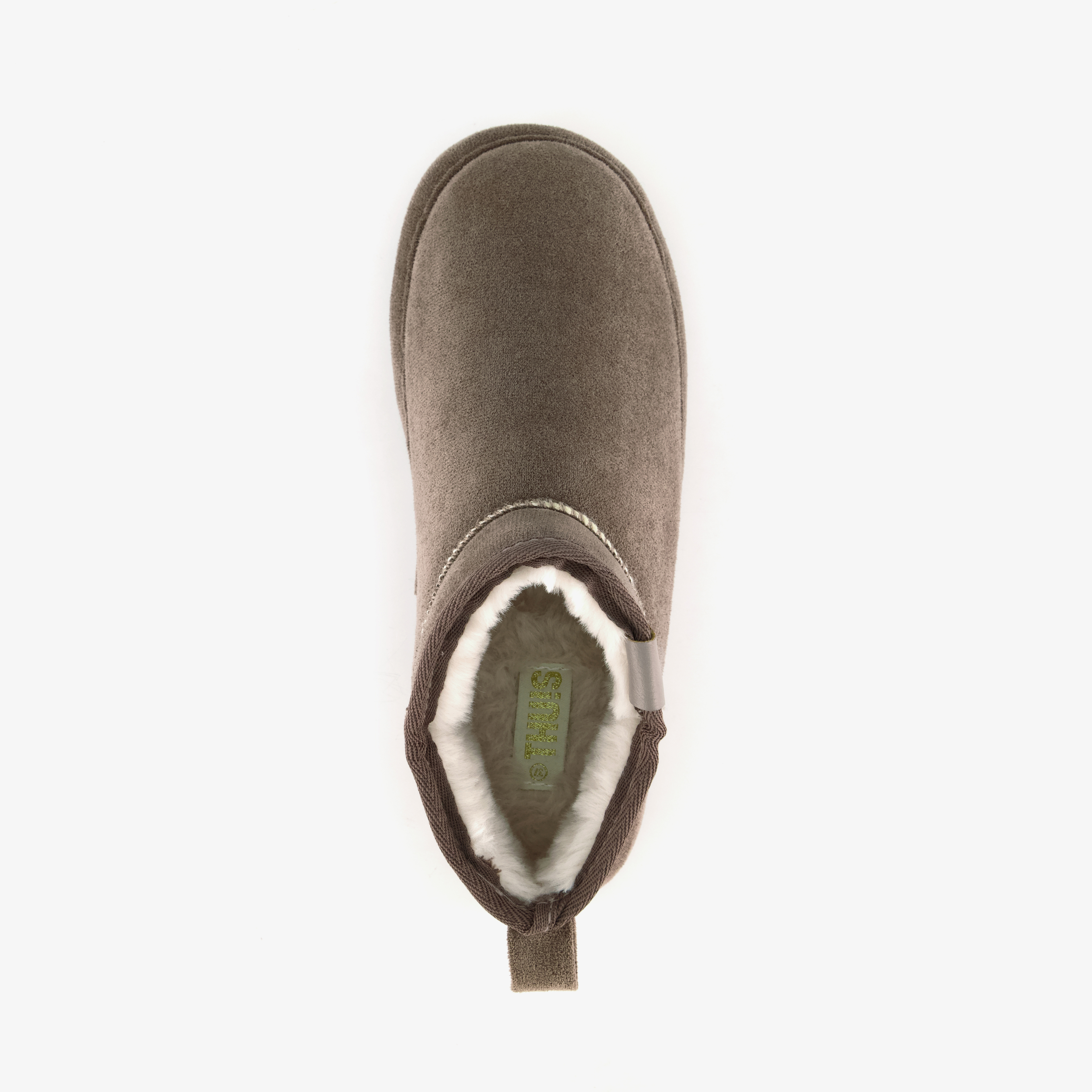 Thu!s hoge dames pantoffels beige – foto 4