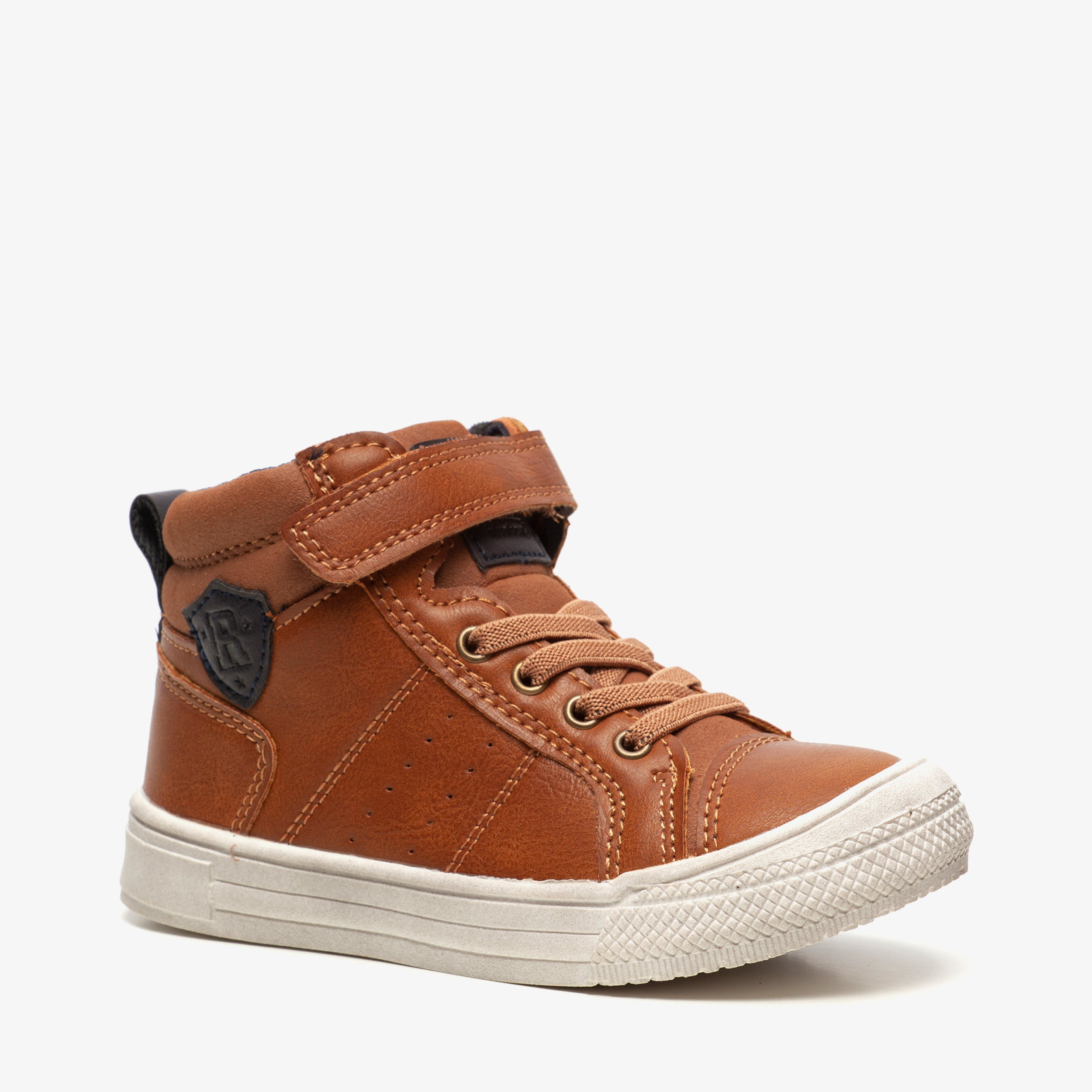 Blue Box jongens veterboots cognac bruin sneakers