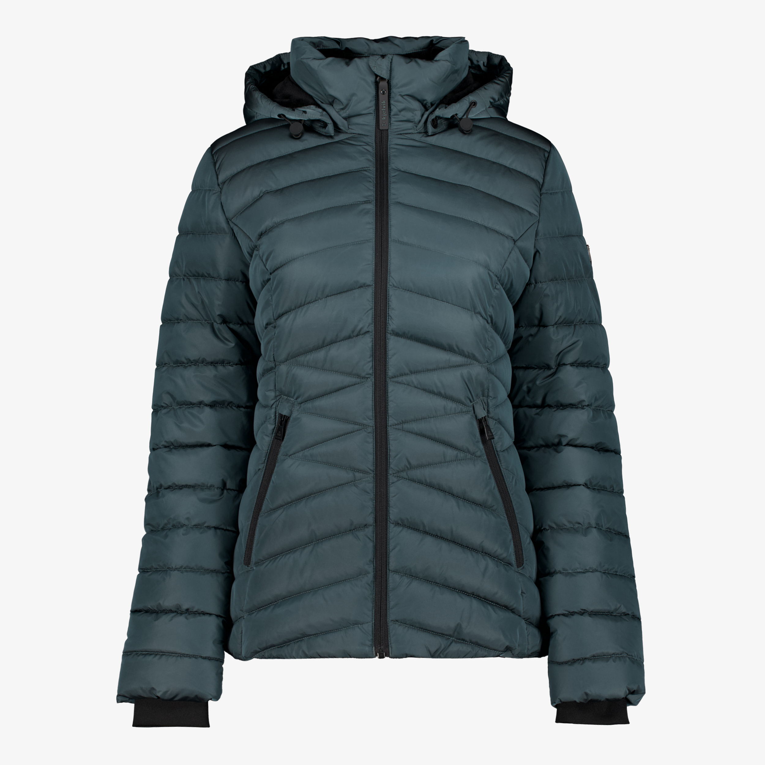 Kjelvik gewatteerde dames outdoor jas blauw jassen