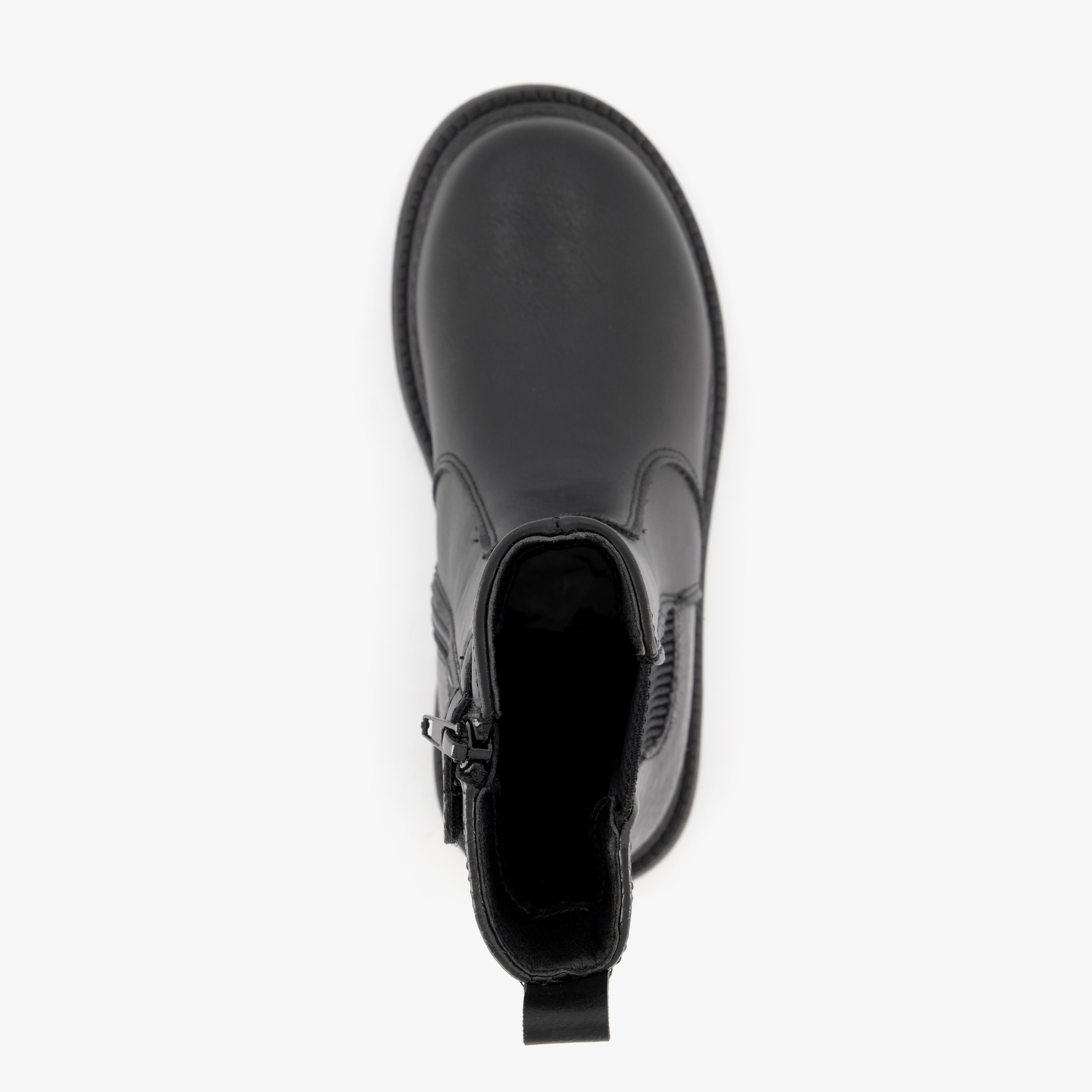 Blue Box meisjes Chelsea boots met croco dessin zwart – foto 4