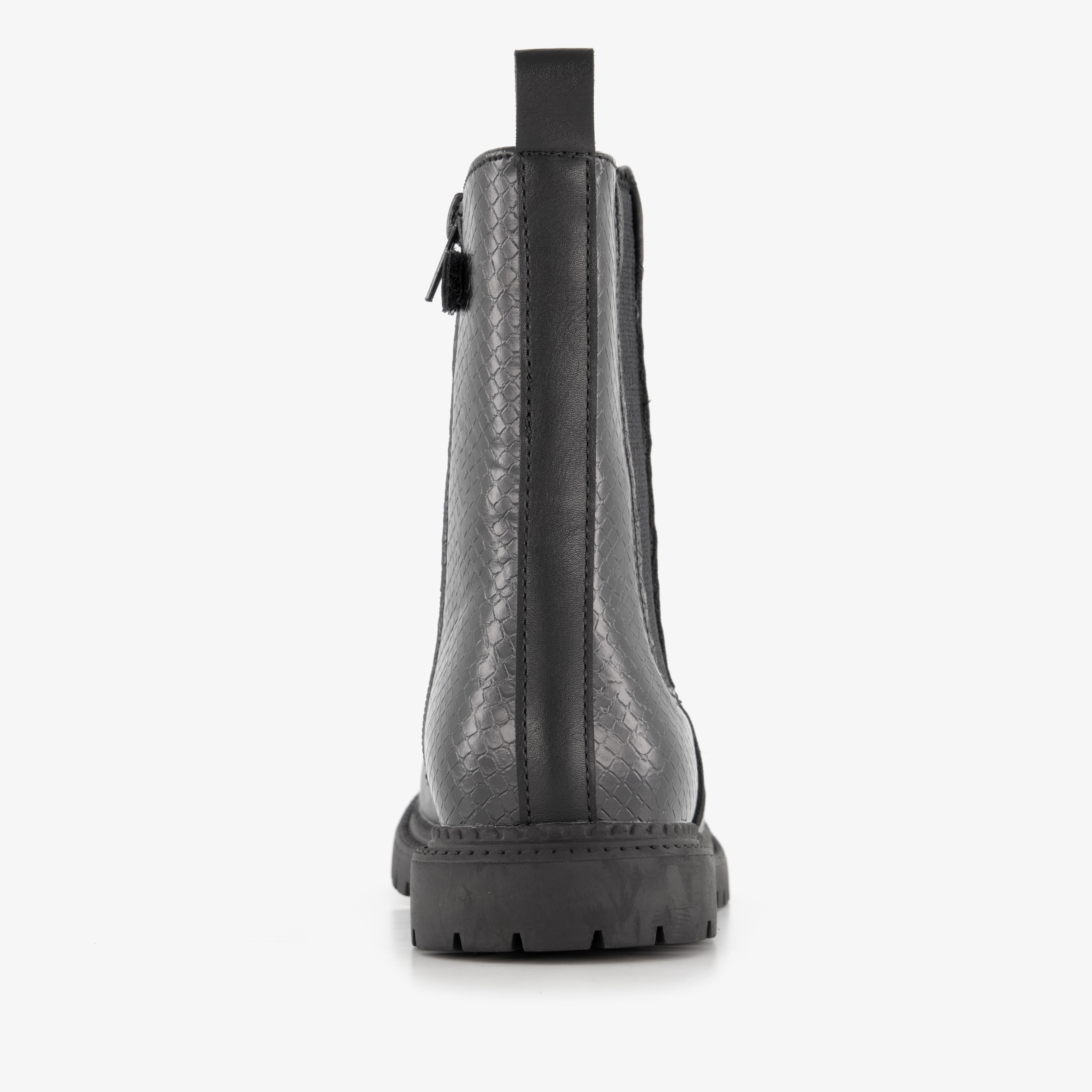 Blue Box meisjes Chelsea boots met croco dessin zwart – foto 2