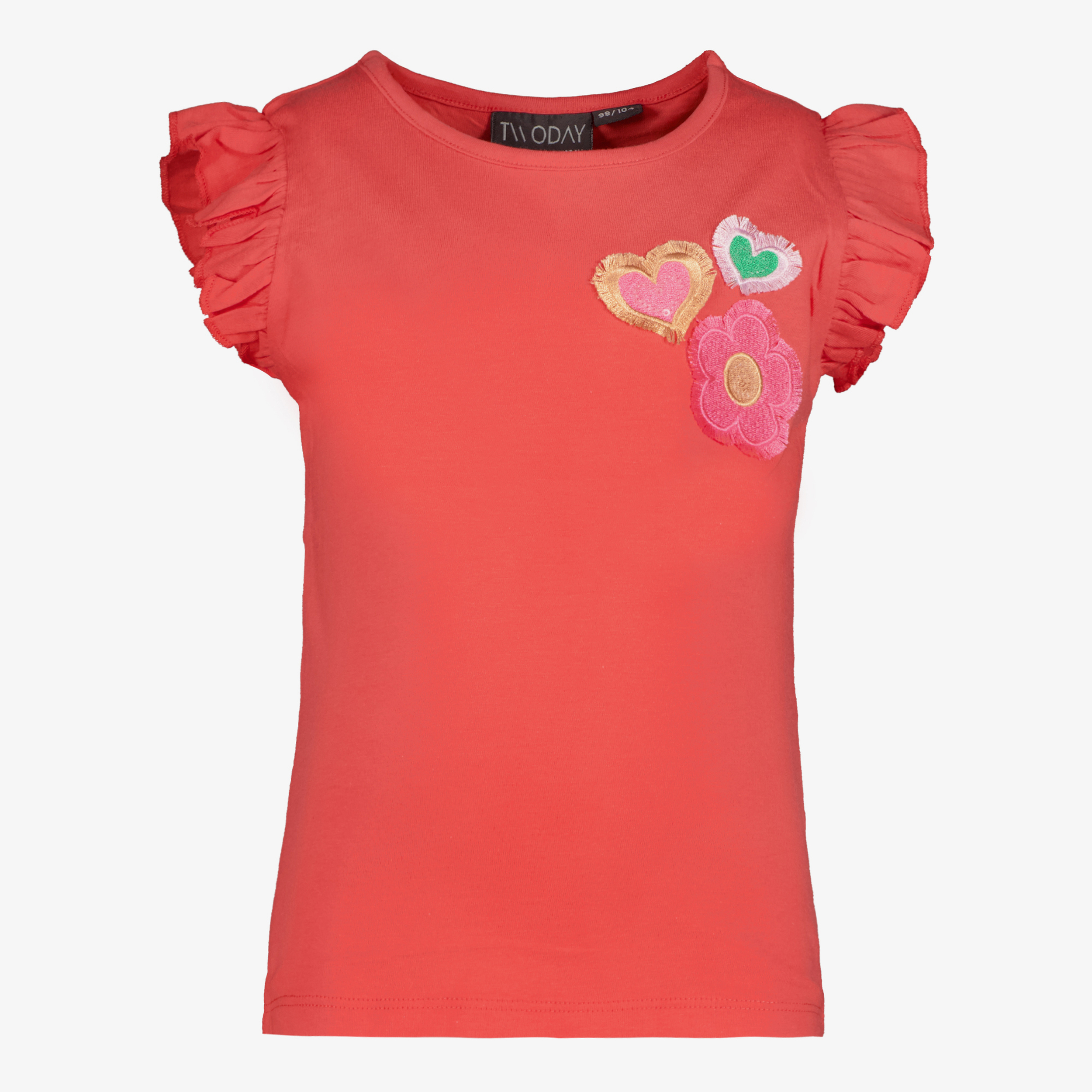 TwoDay meisjes top met hartjes rood