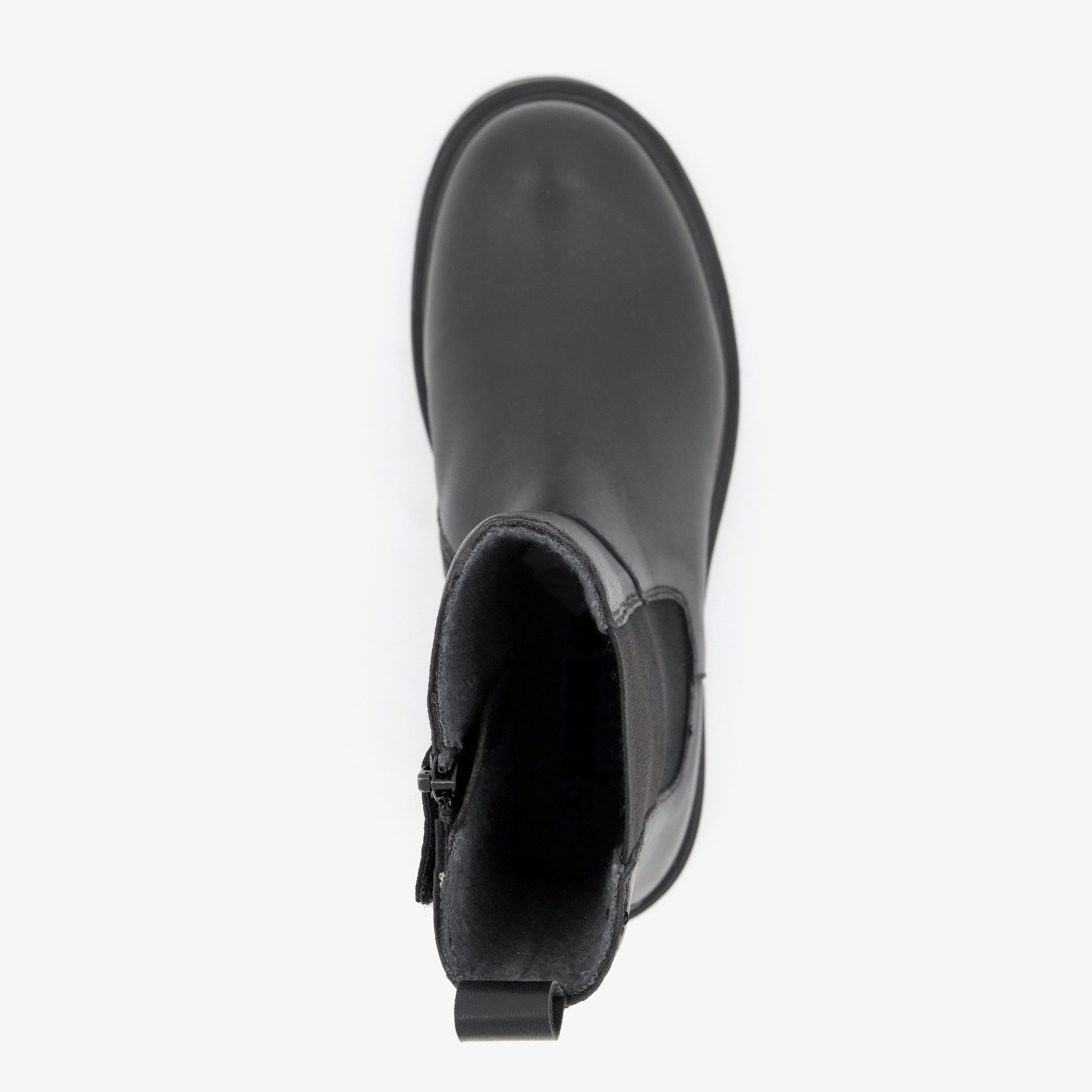 Groot leren meisjes Chelsea boots zwart – foto 4