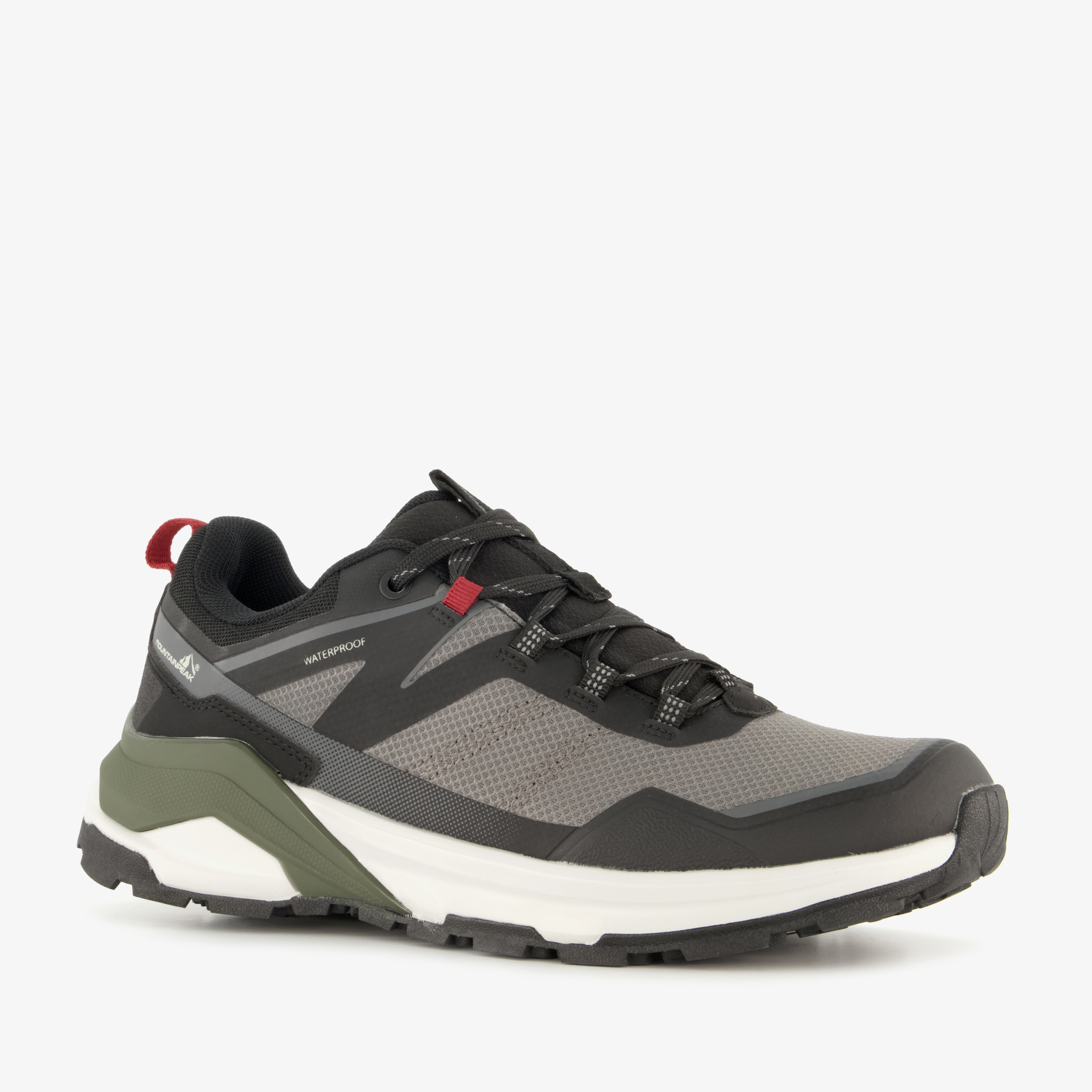 Mountain Peak heren wandelschoenen cat. A grijs zwart sneakers
