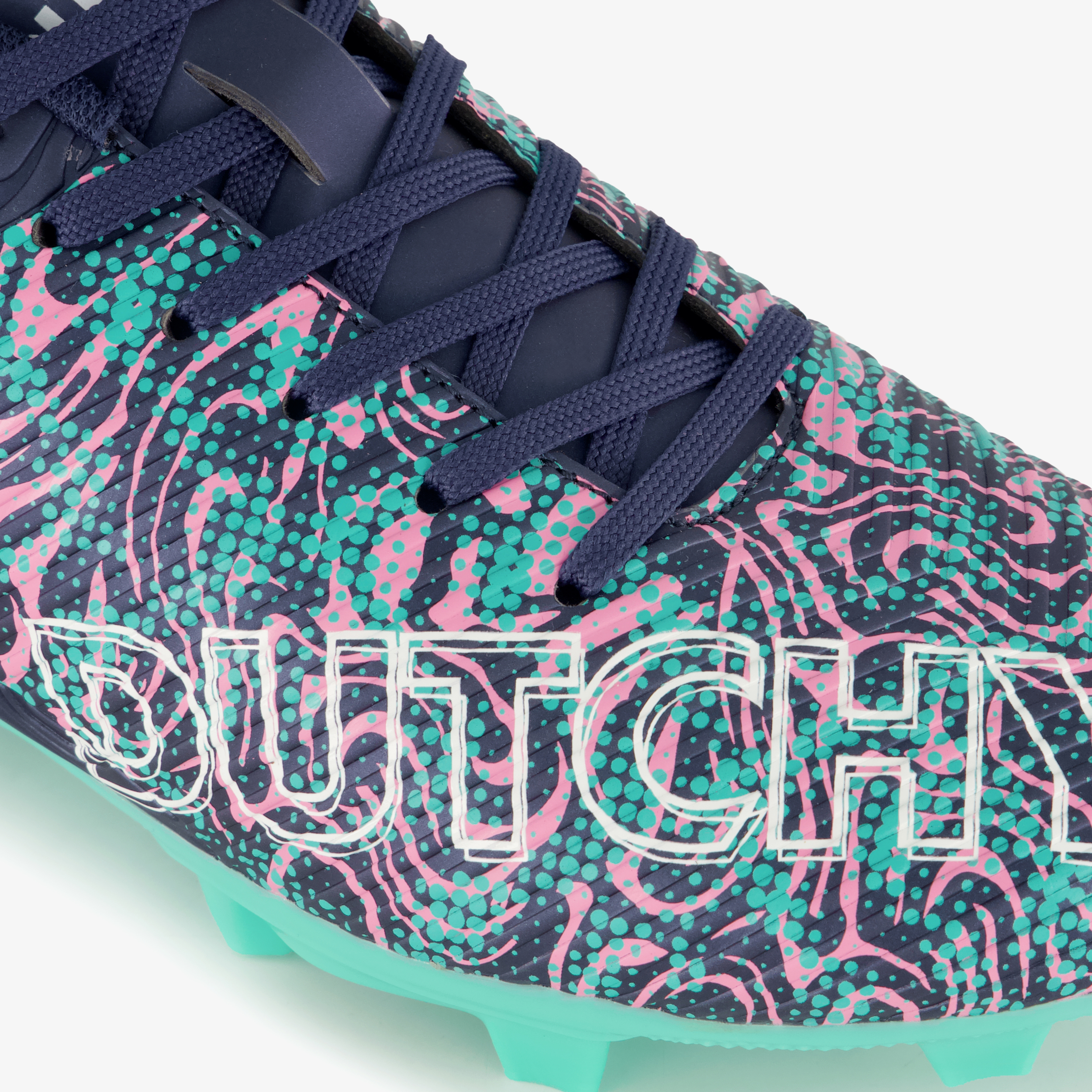 Dutchy FG kinder voetbalschoenen blauw roze meisjes veldschoenen – foto 5