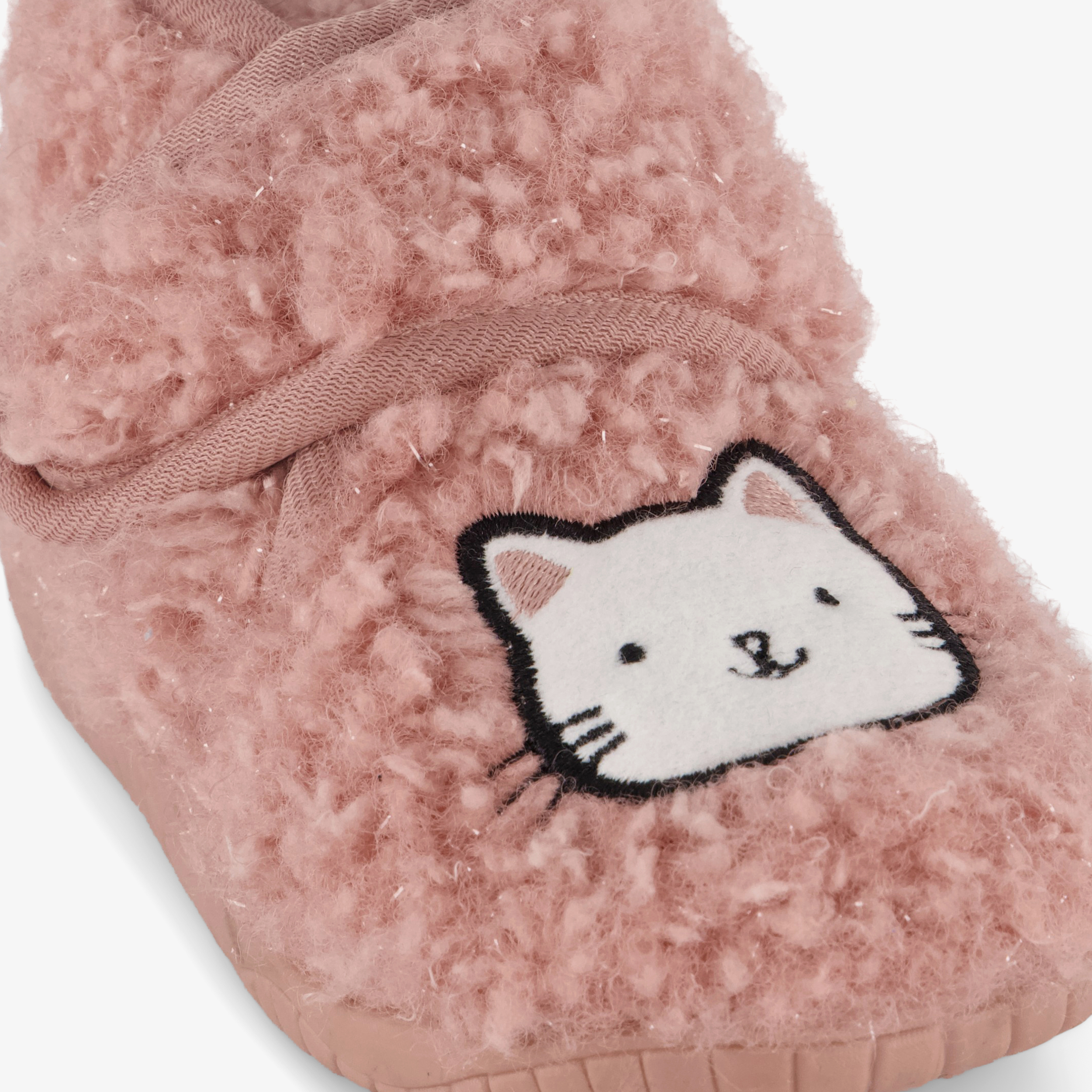 Thu!s meisjes teddy pantoffels met kat roze – foto 5