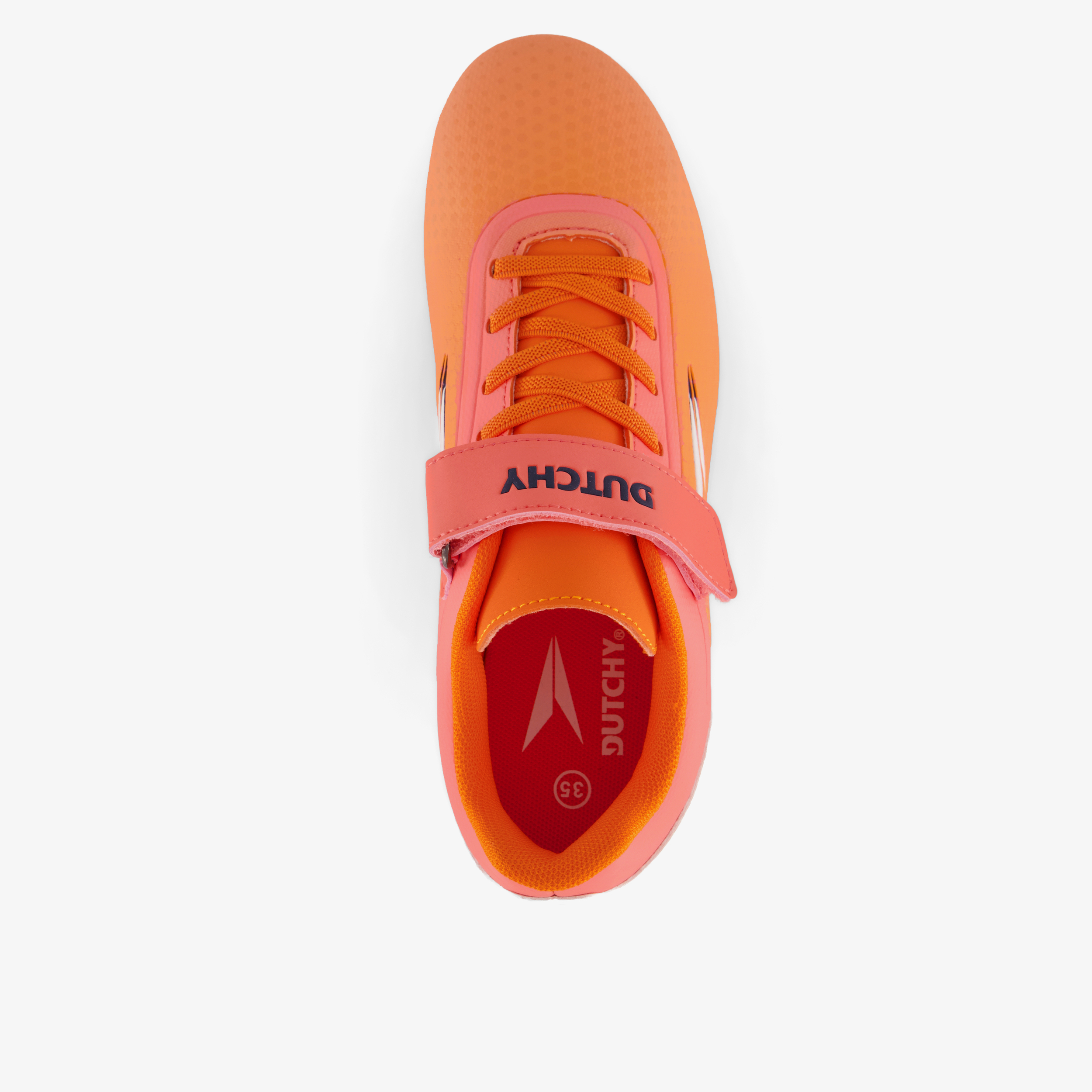 Dutchy Vision 2.0 FG kinder voetbalschoenen oranje meisjes veldschoenen – foto 4