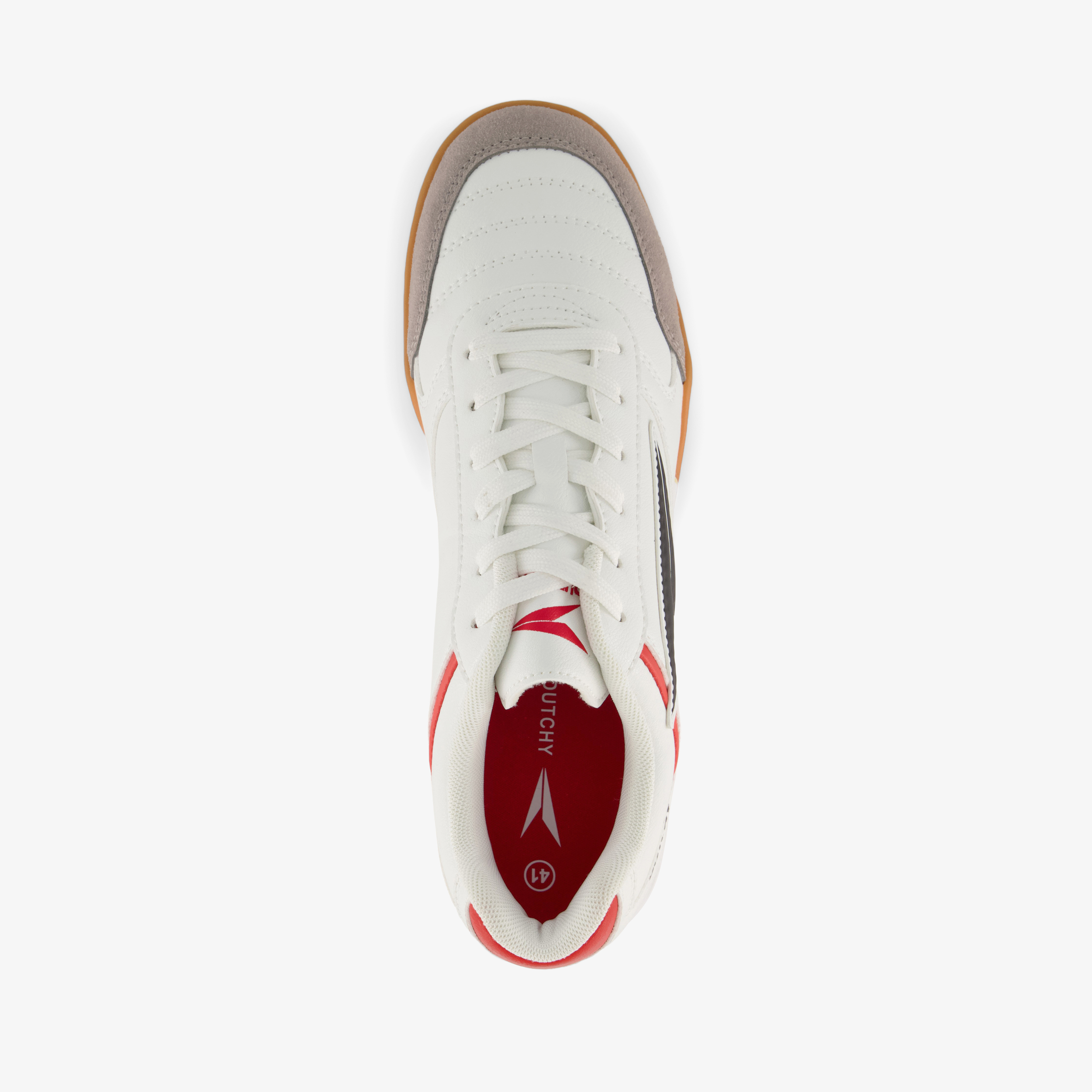 Dutchy Creator heren zaalschoenen IC wit grijs sportschoenen – foto 4