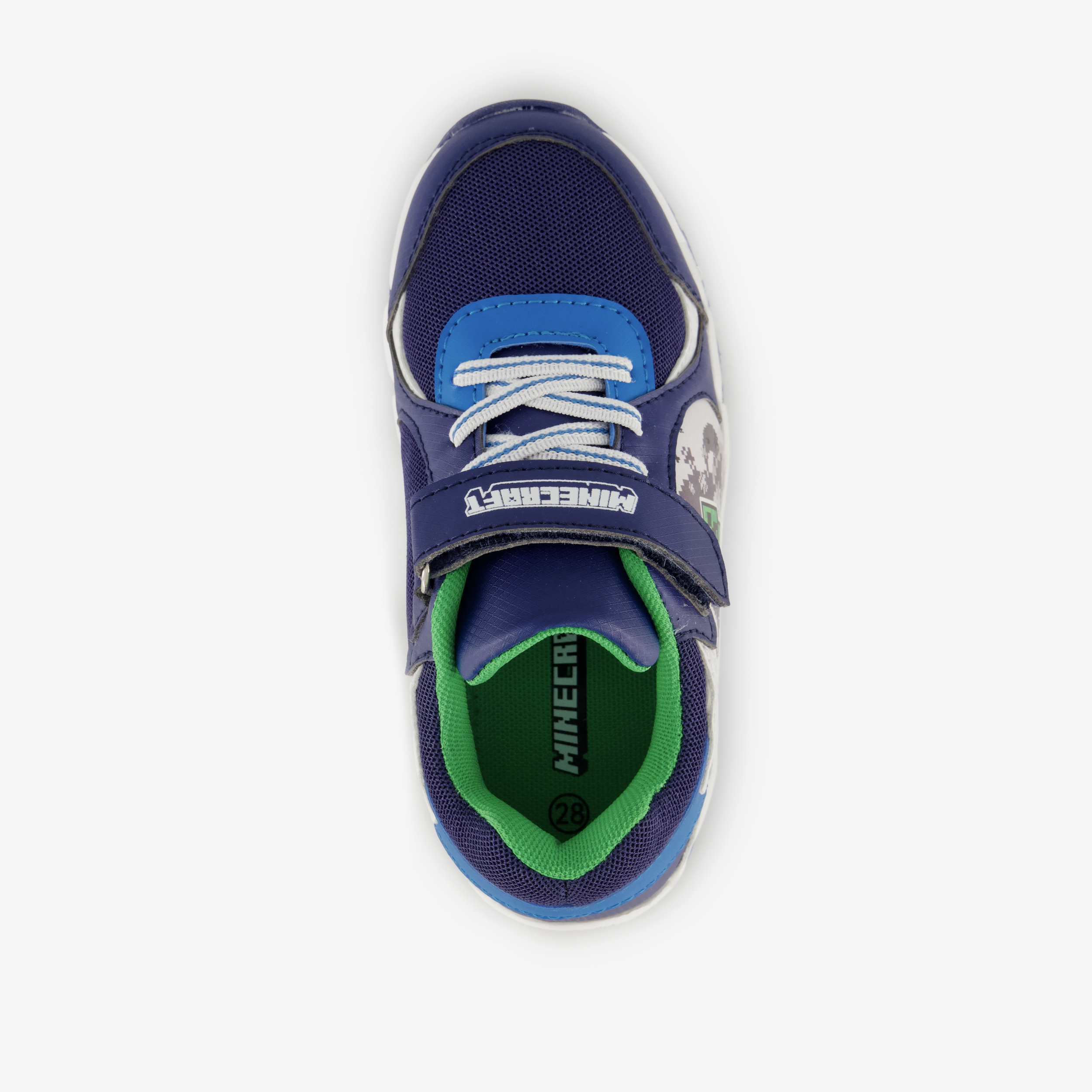 Minecraft jongens sneakers met lichtjes blauw – foto 4