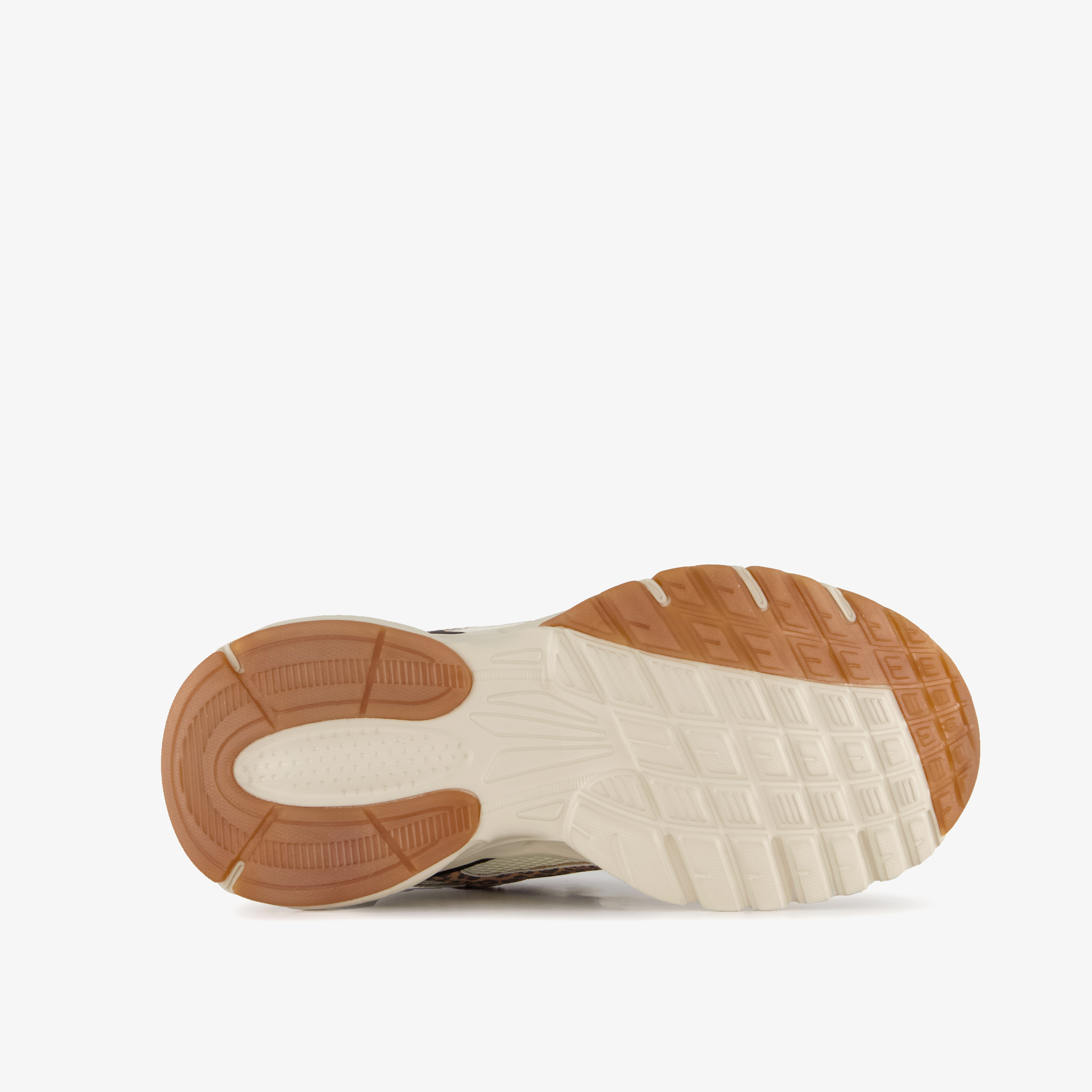 Blue Box meisjes sneakers met panterprint details bruin beige – foto 3