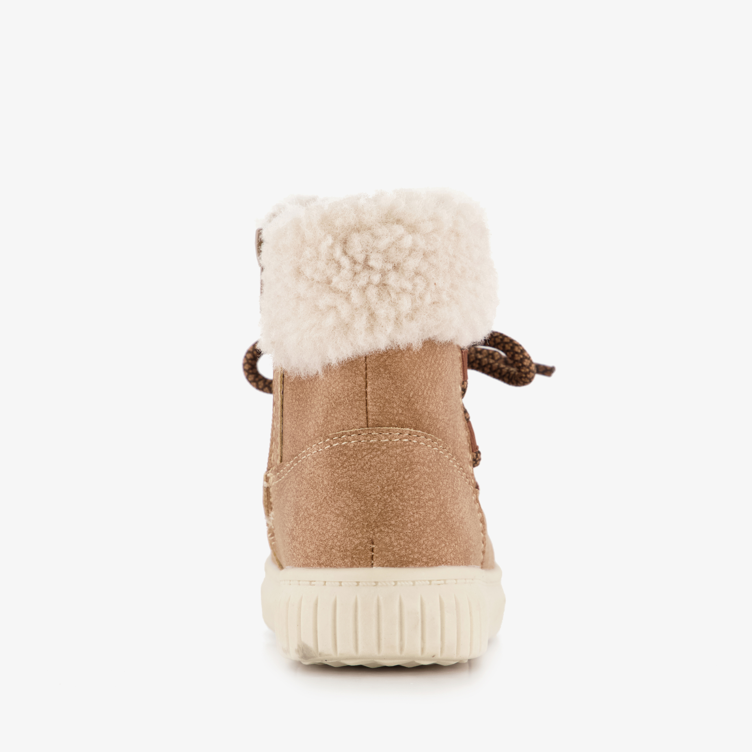 Blue Box gevoerde meisjes teddy veterboots bruin – foto 2