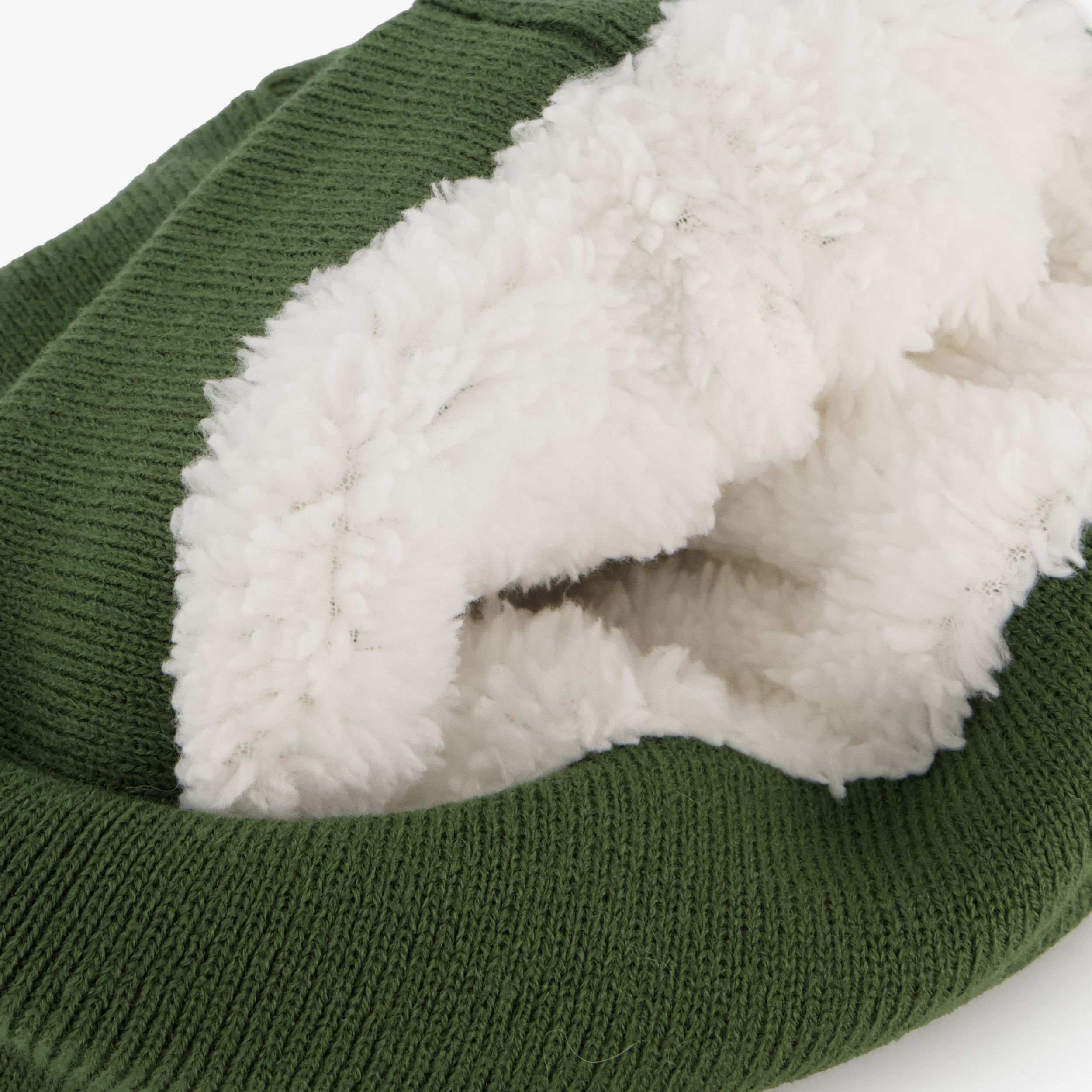 Gebreide jongens muts met teddyvoering groen blauw sjaals, mutsen & handschoenen – foto 2