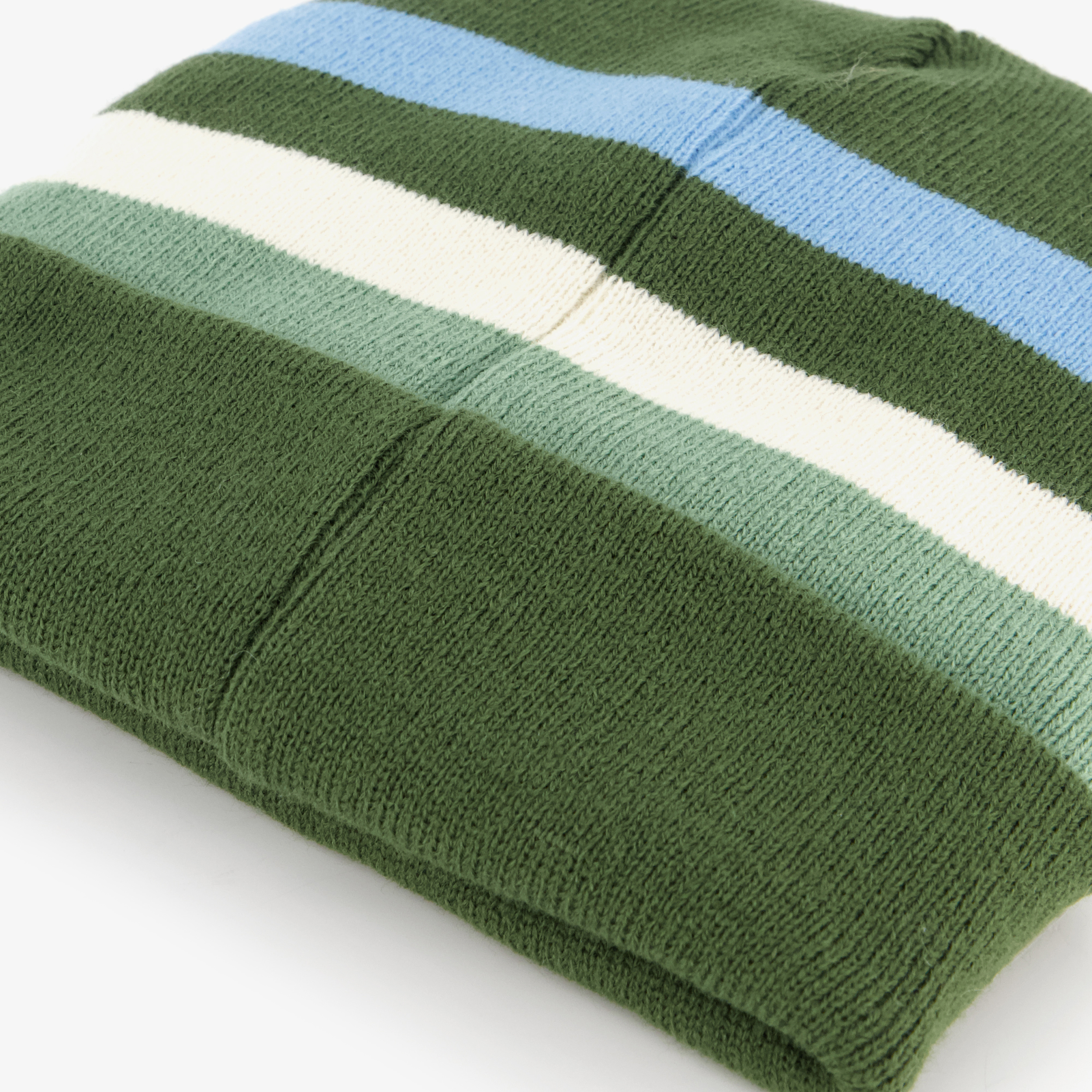Gebreide jongens muts met teddyvoering groen blauw sjaals, mutsen & handschoenen – foto 3