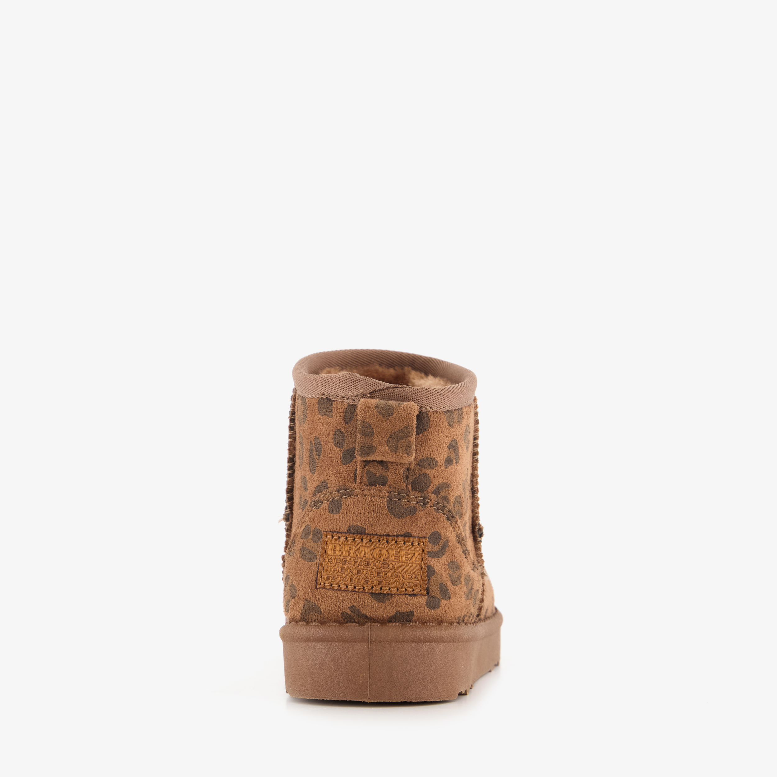 Braqeez gevoerde meisjes boots met panterprint bruin – foto 2
