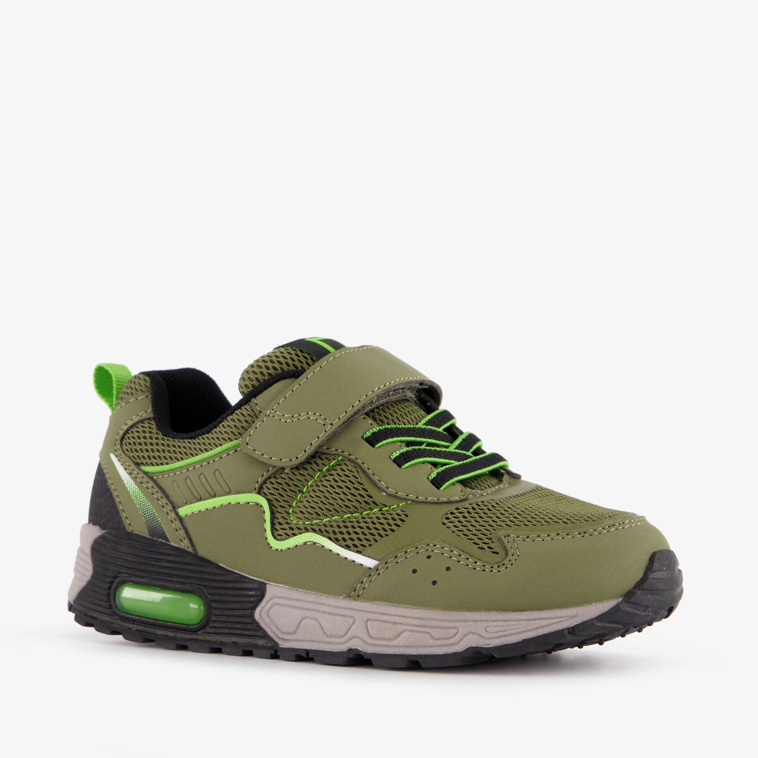 Blue Box jongens sneakers met airzool groen zwart