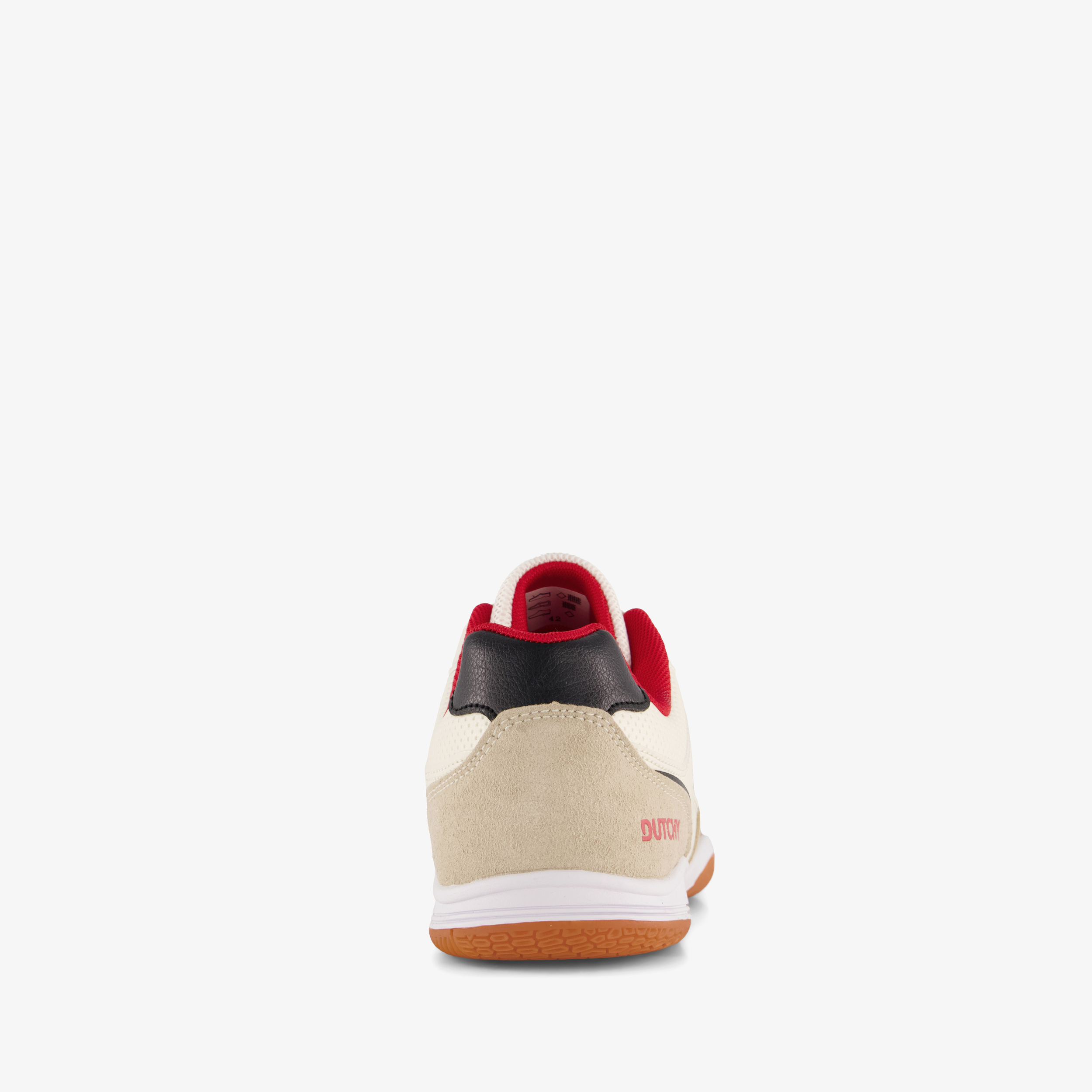 Dutchy Sharp heren zaalschoenen IC beige rood – foto 2