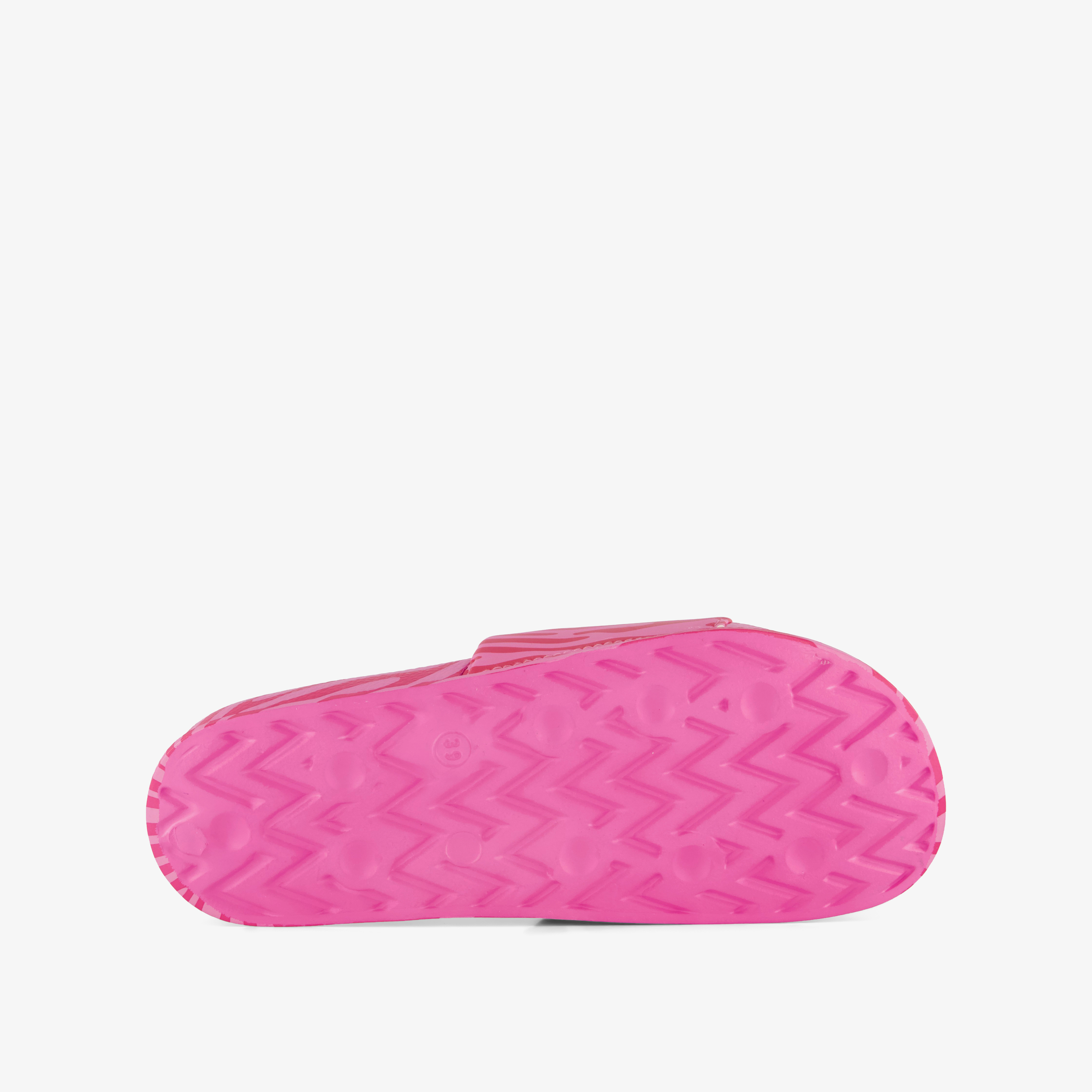 Dames badslippers met zebraprint roze rood – foto 3