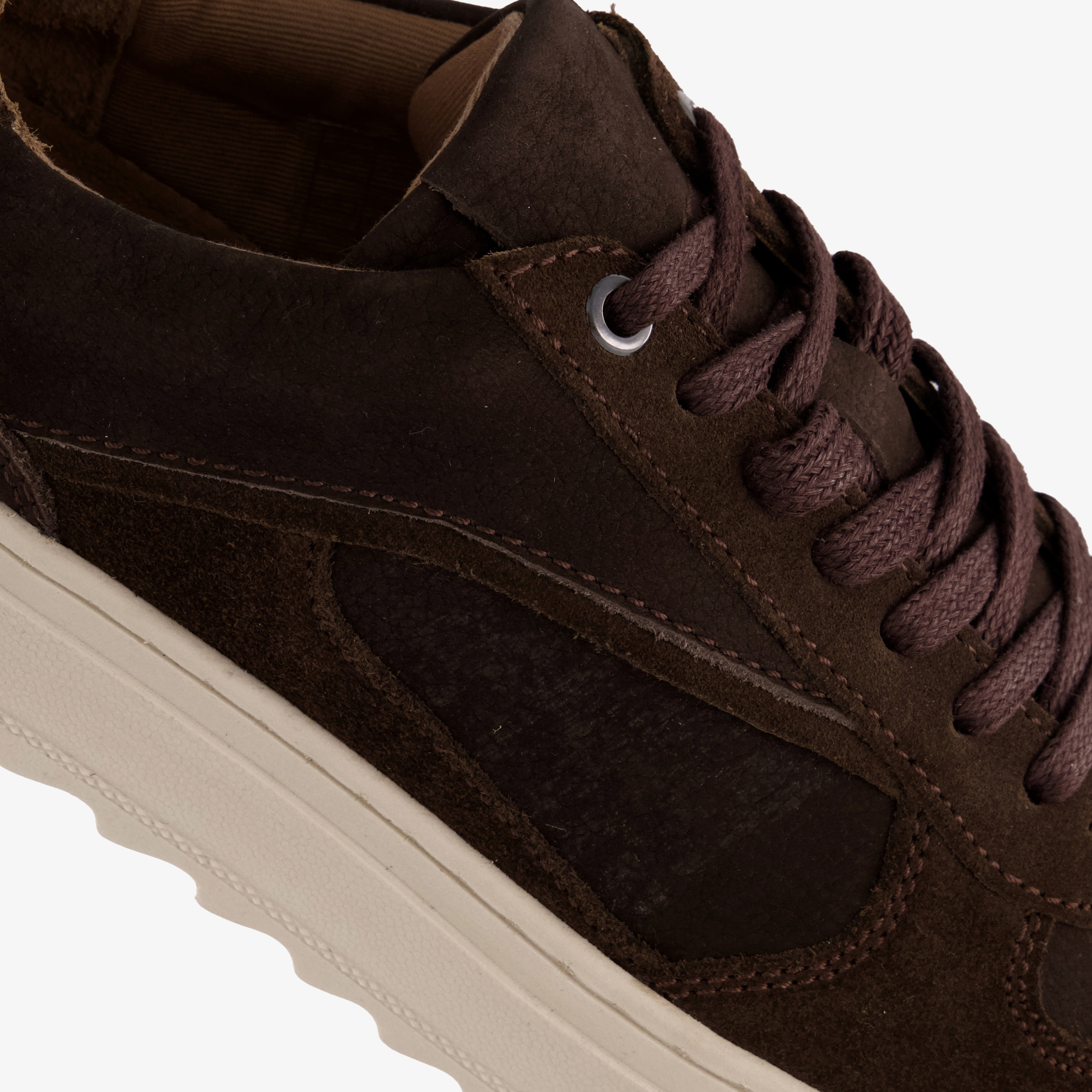 Van Beers suède heren sneakers bruin – foto 5