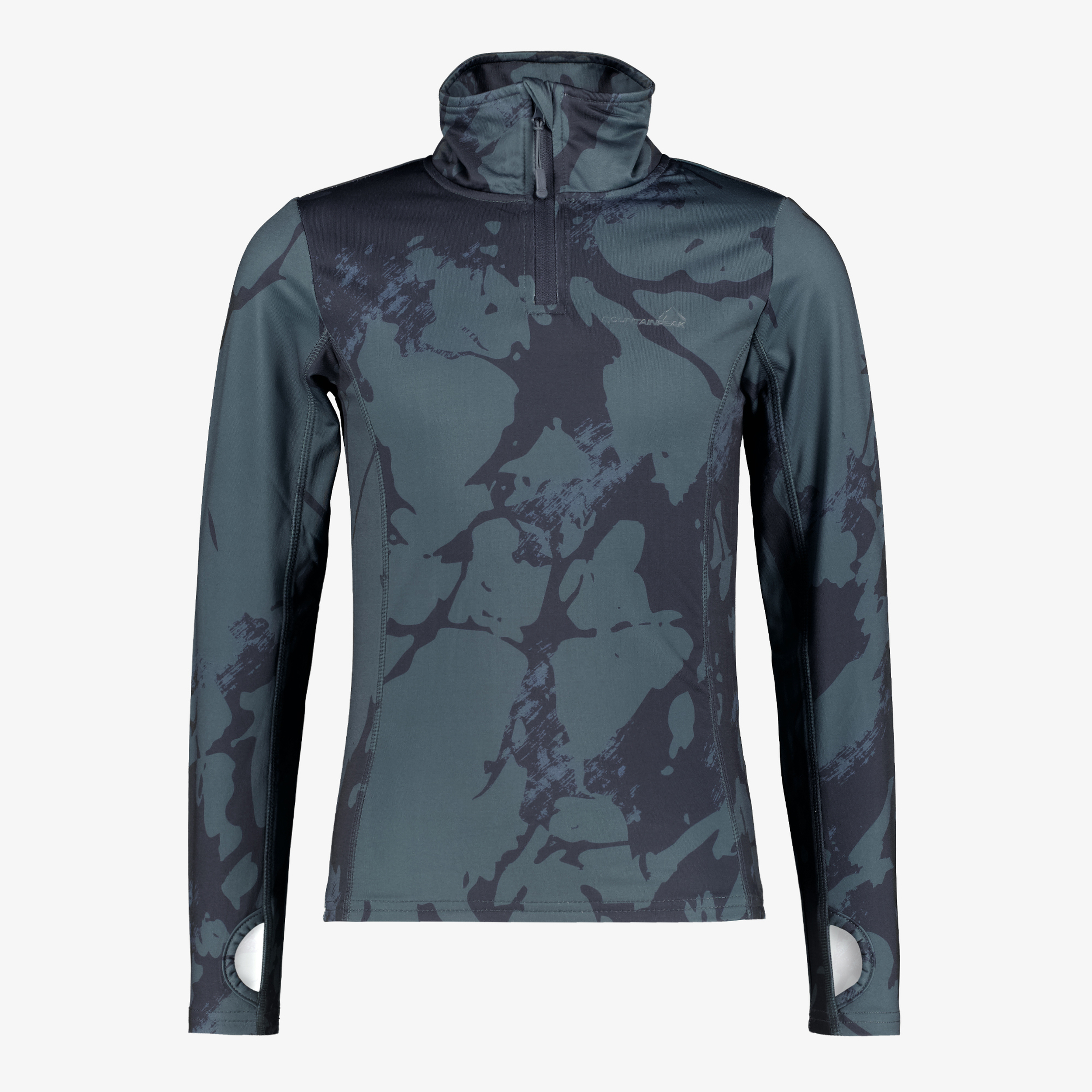 Mountain Peak kinder skipully met rits camouflage