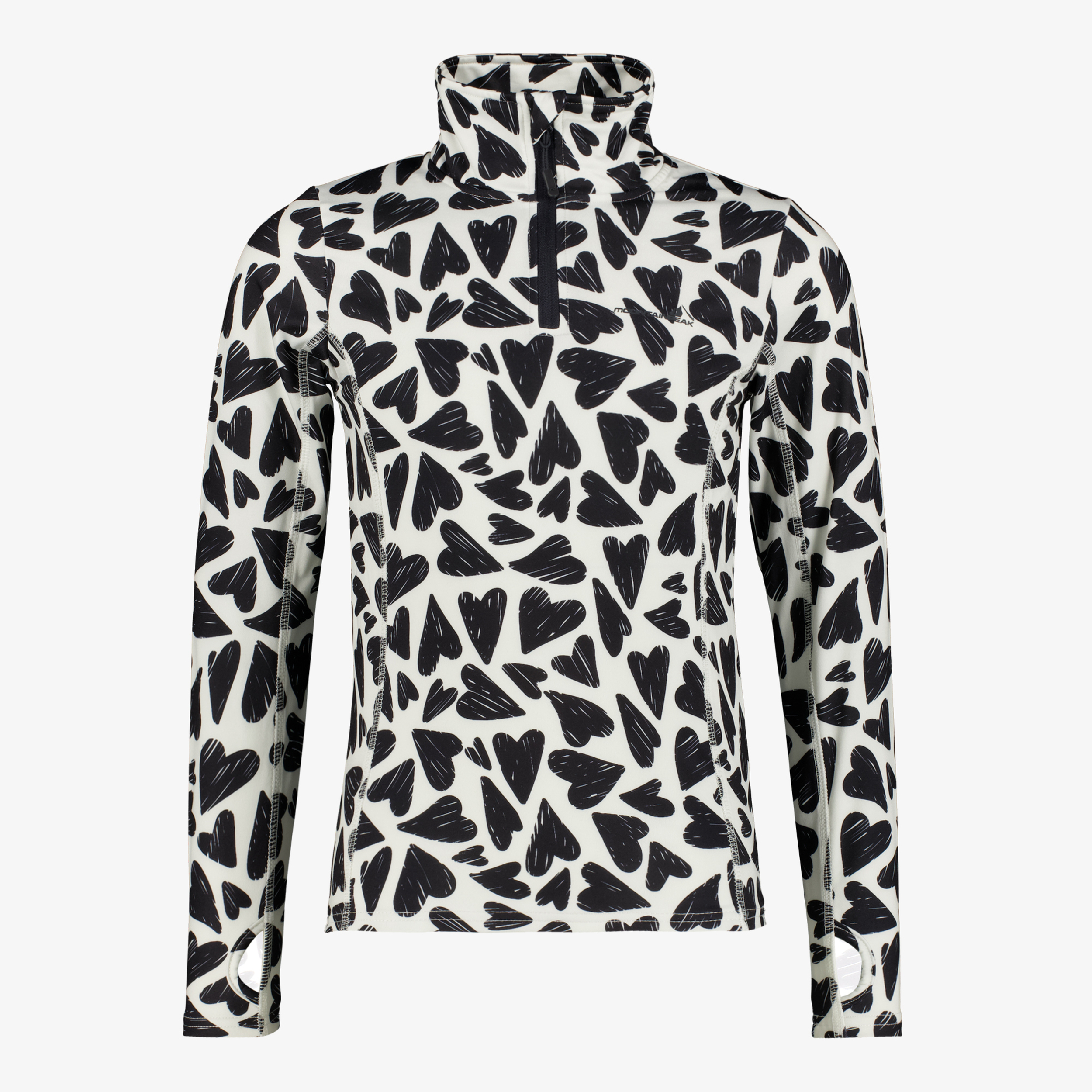 Mountain Peak kinder skipully met rits hartjes