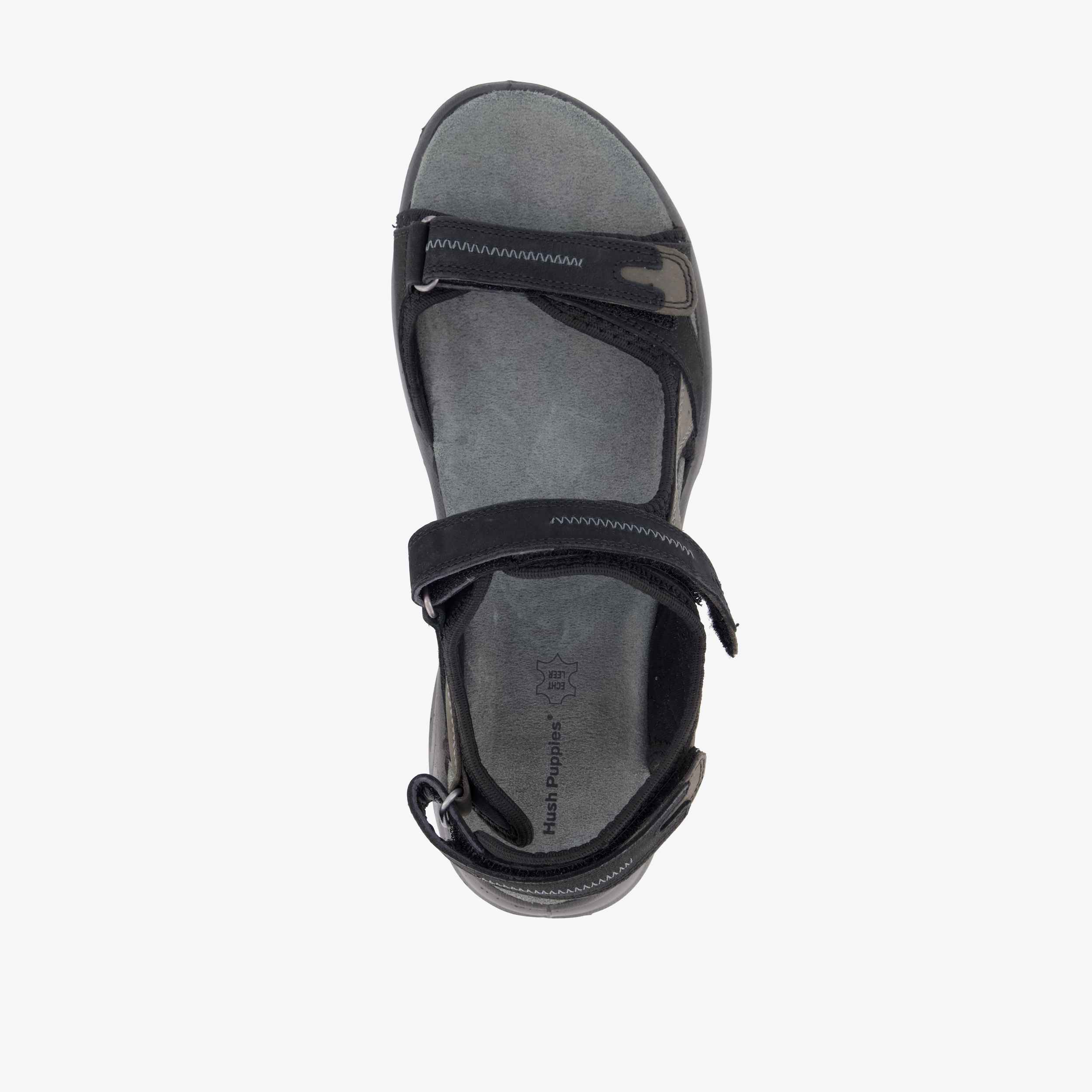 Hush Puppies leren dames sandalen zwart – foto 4