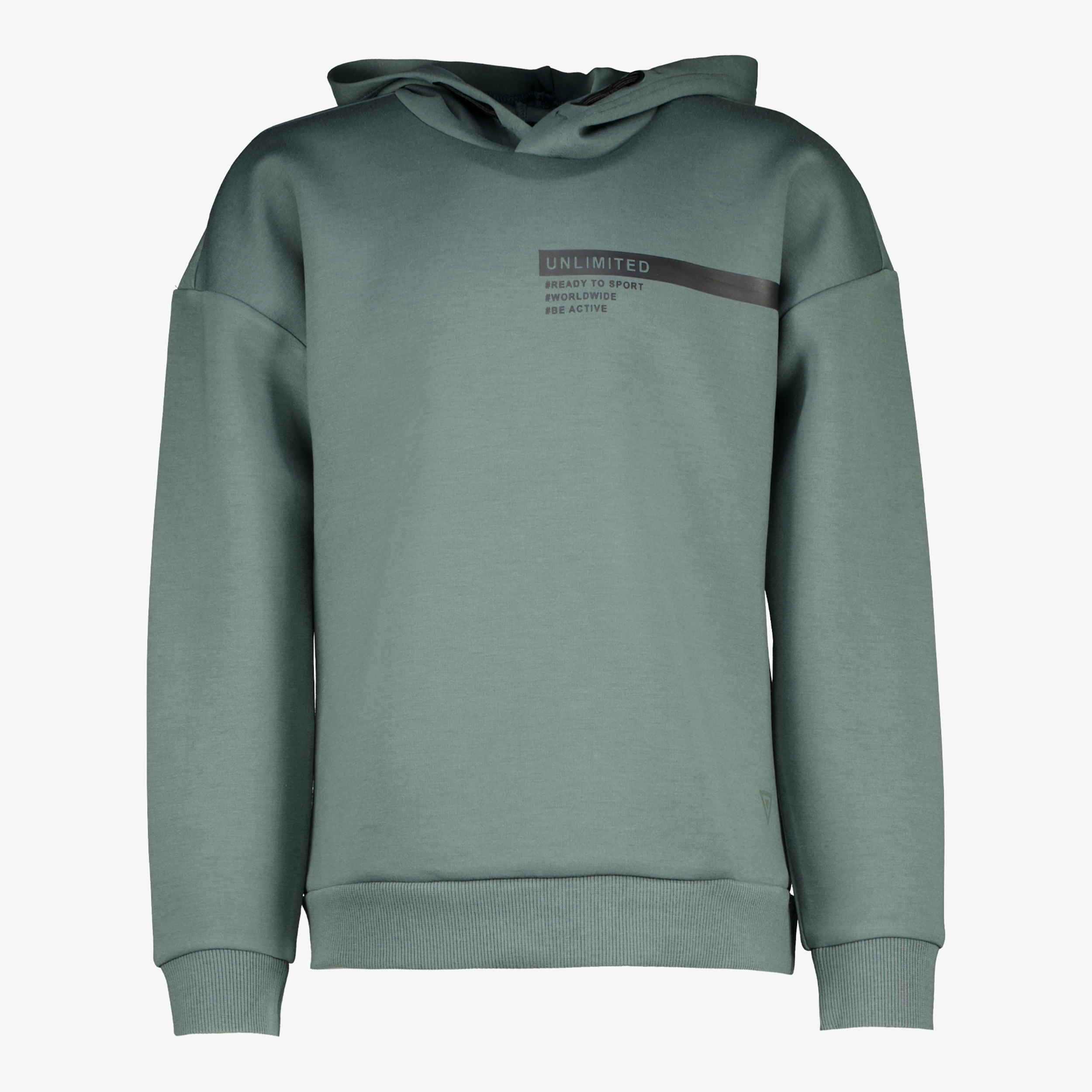 Osaga jongens hoodie met tekstopdruk groen