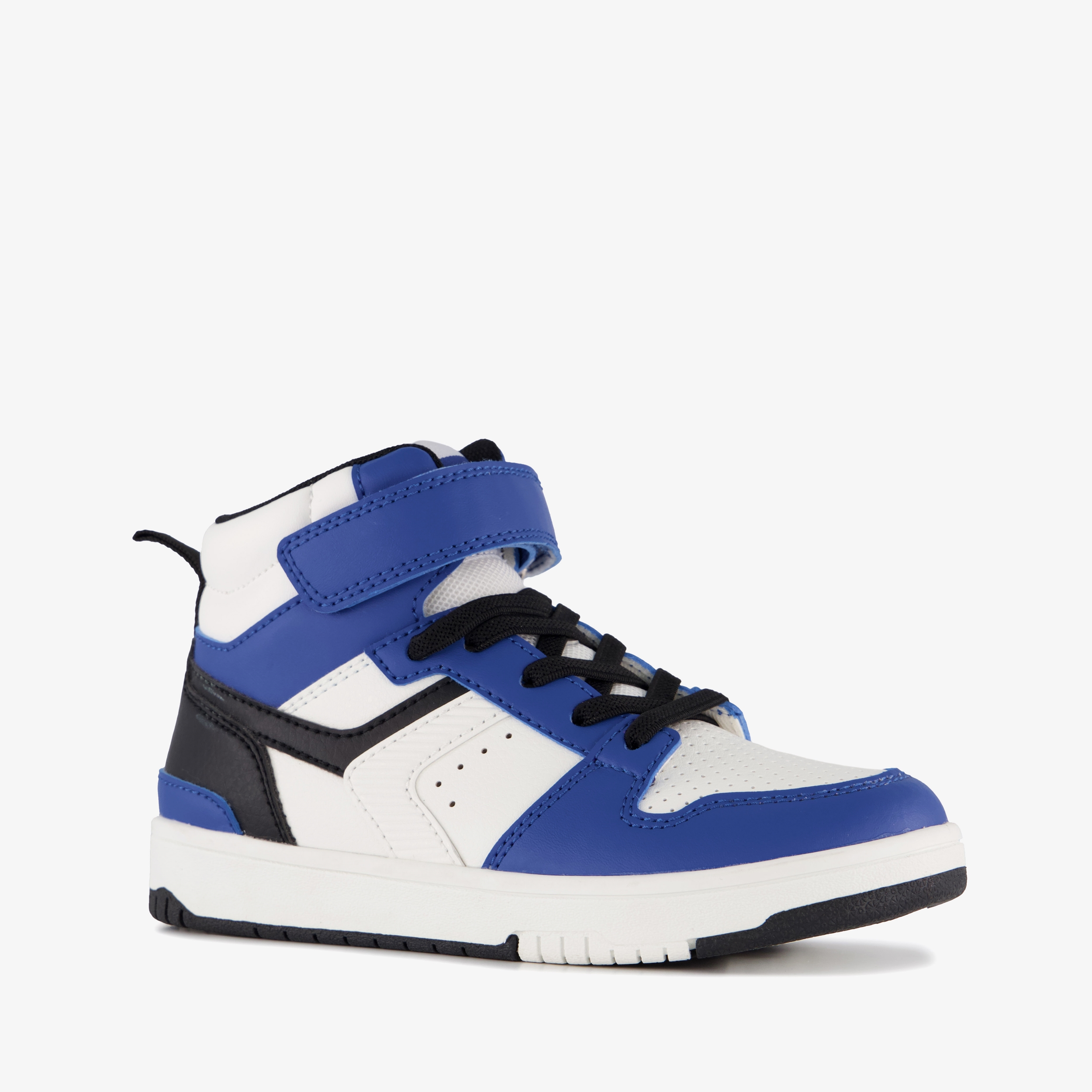 Blue Box hoge jongens sneakers blauw wit