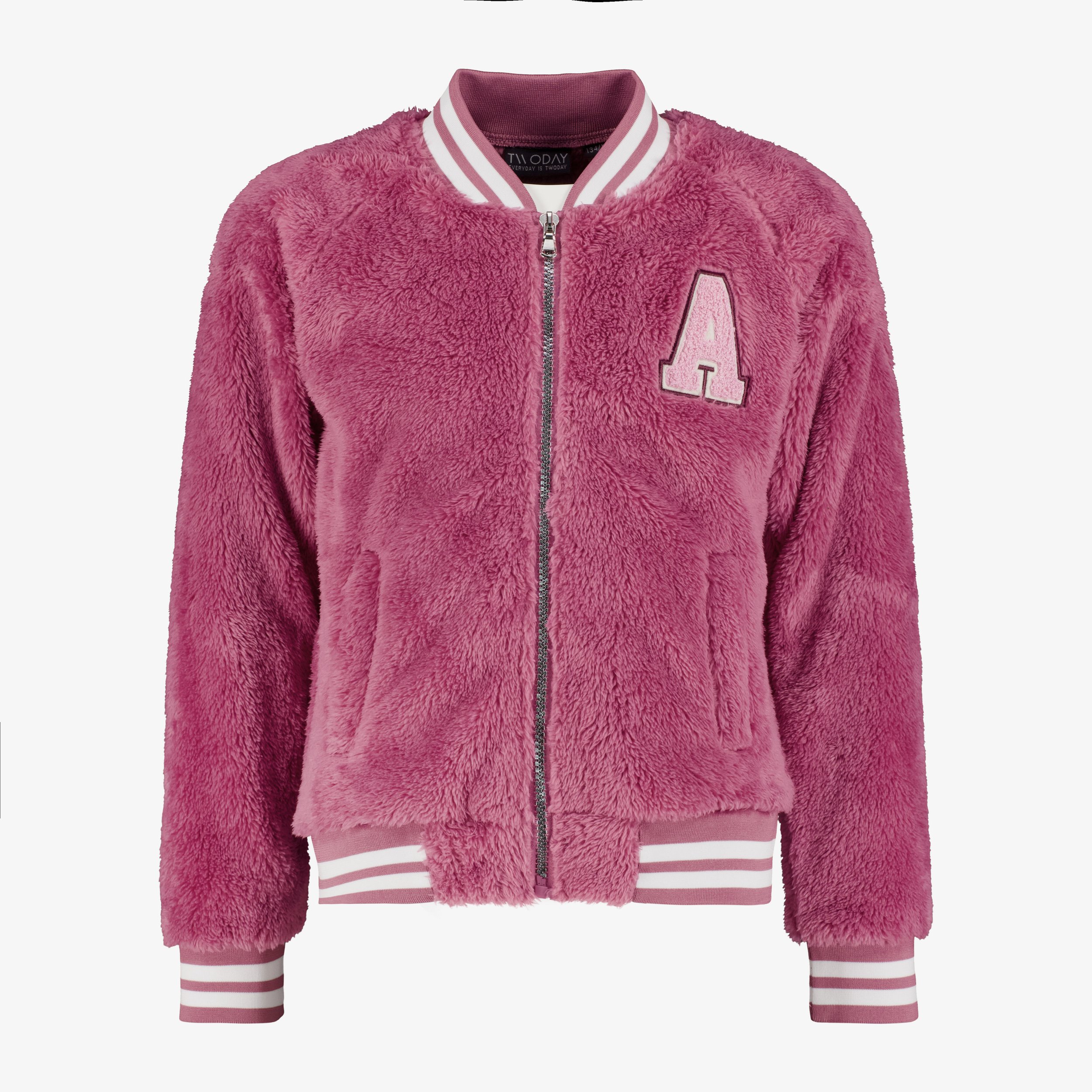 TwoDay furry meisjes baseball vest roze truien & vesten