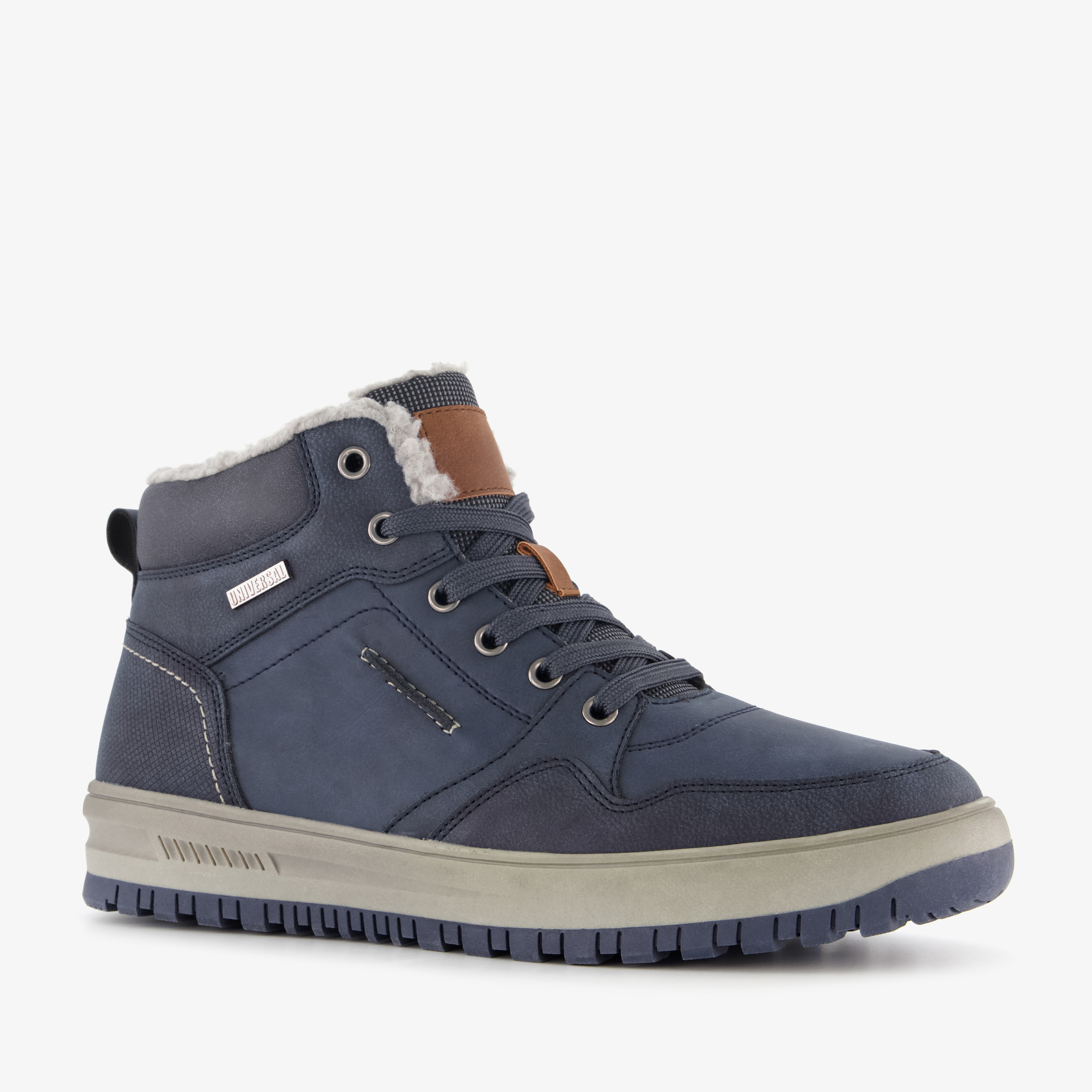 Blue Box gevoerde heren veterboots donkerblauw