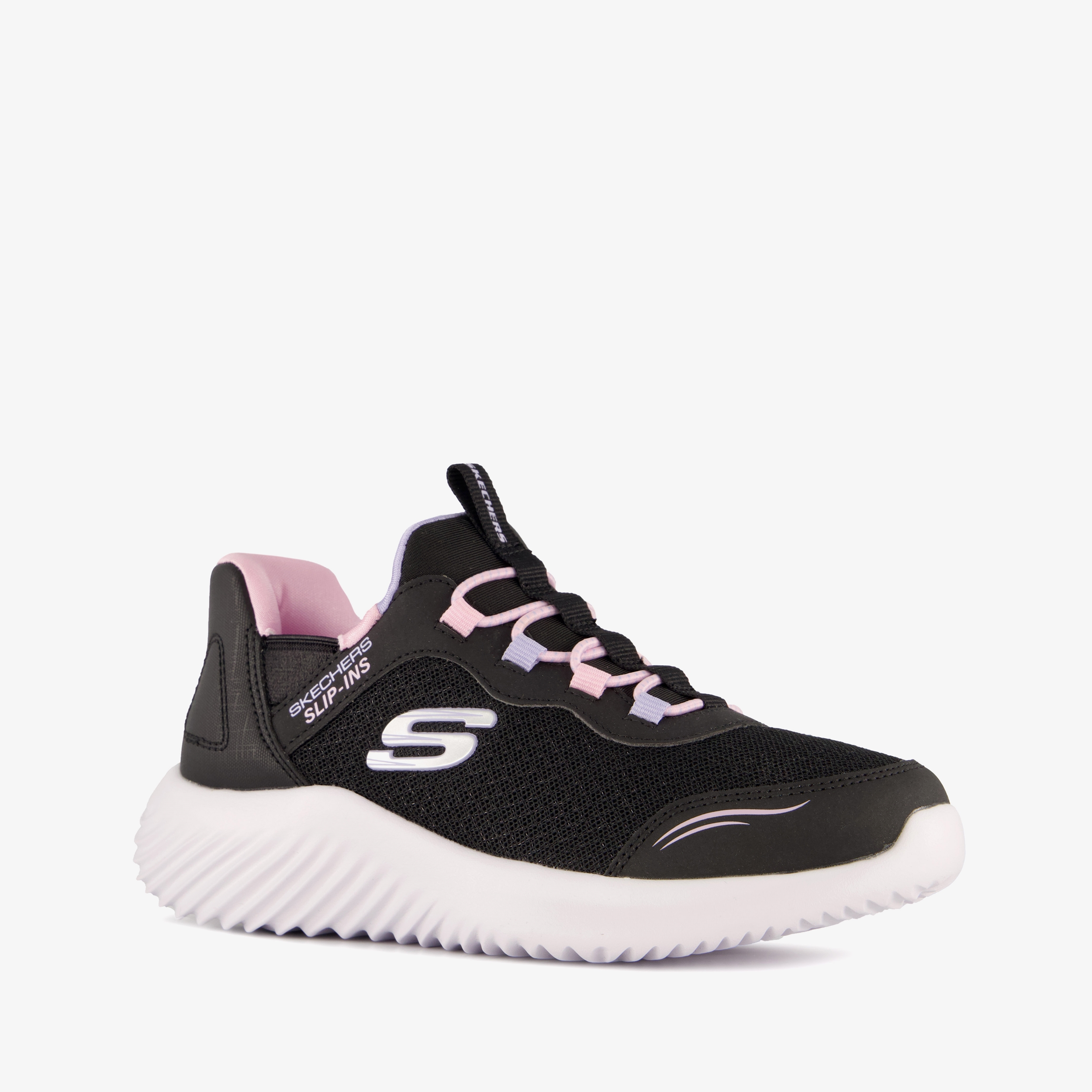 Skechers Slip-Ins Bounder meisjes sneakers zwart