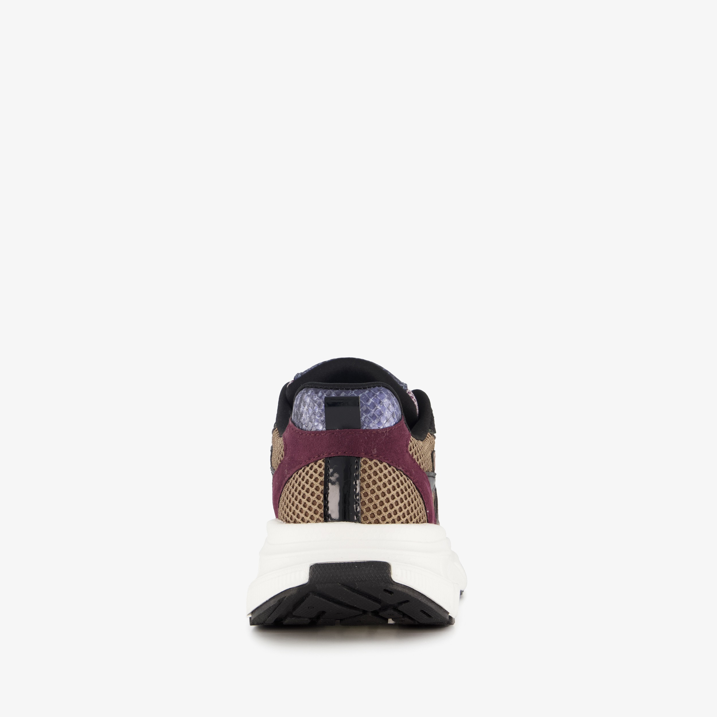 Blue Box dames dad sneakers met slangenprint zwart – foto 2