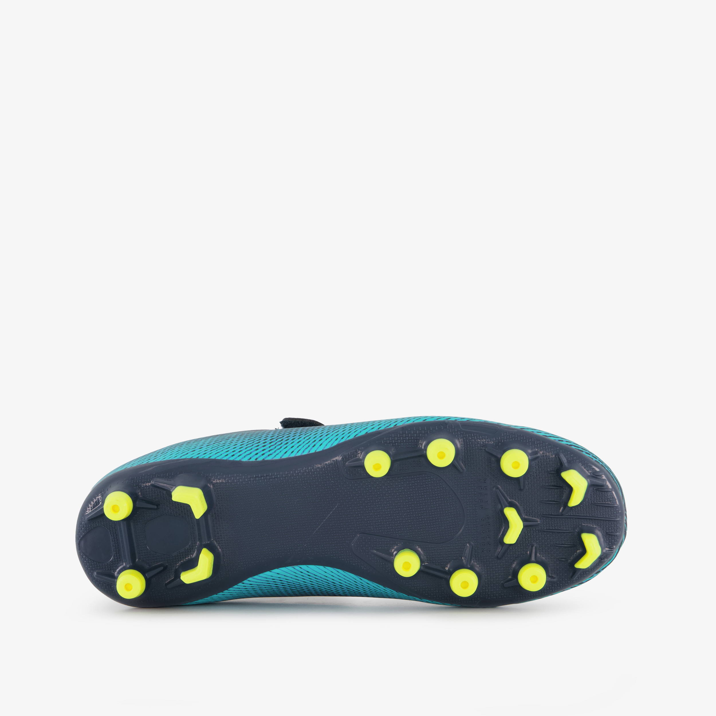 Dutchy Vision FG kinder voetbalschoenen blauw geel meisjes veldschoenen – foto 3