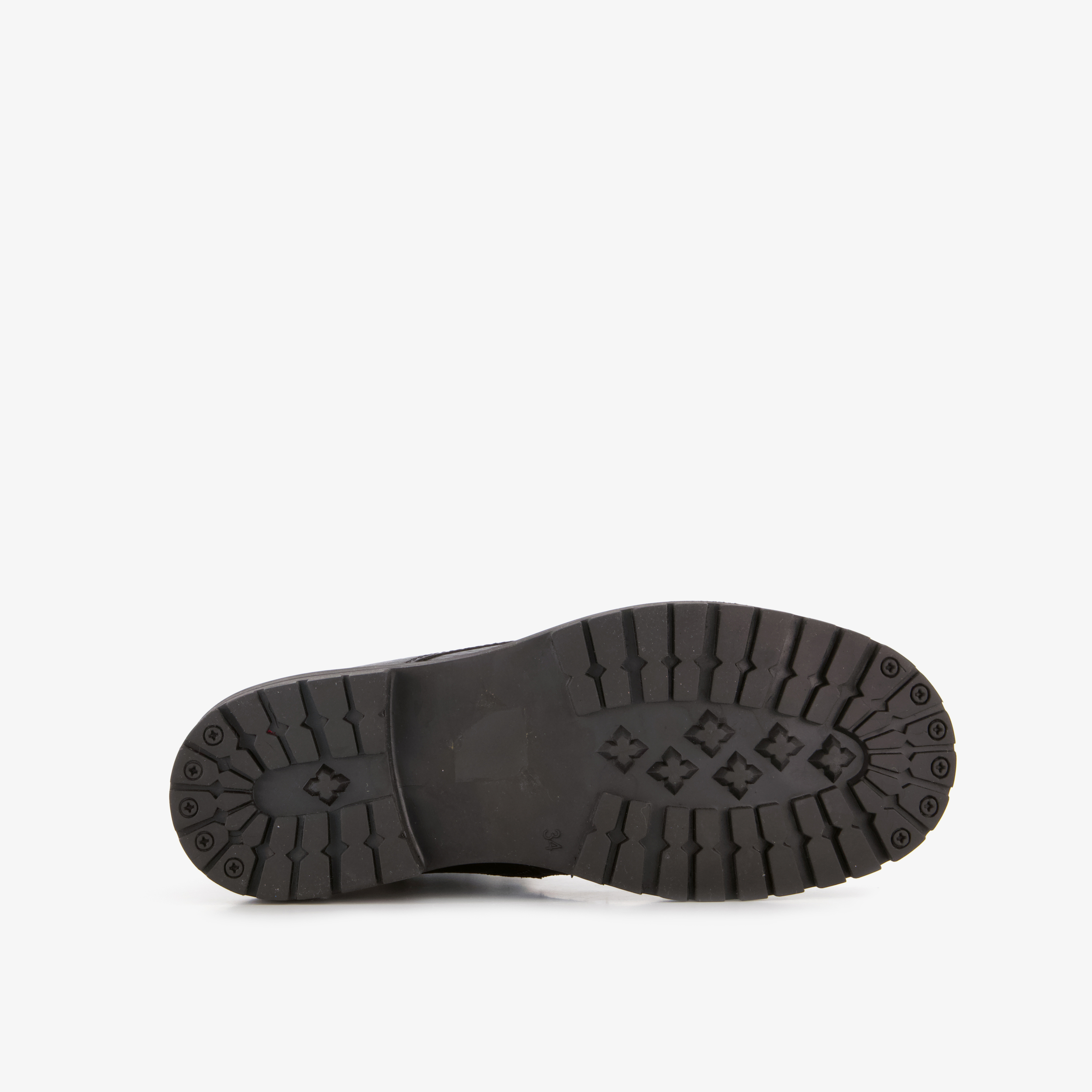 Braqeez leren meisjes veterboots zwart – foto 3
