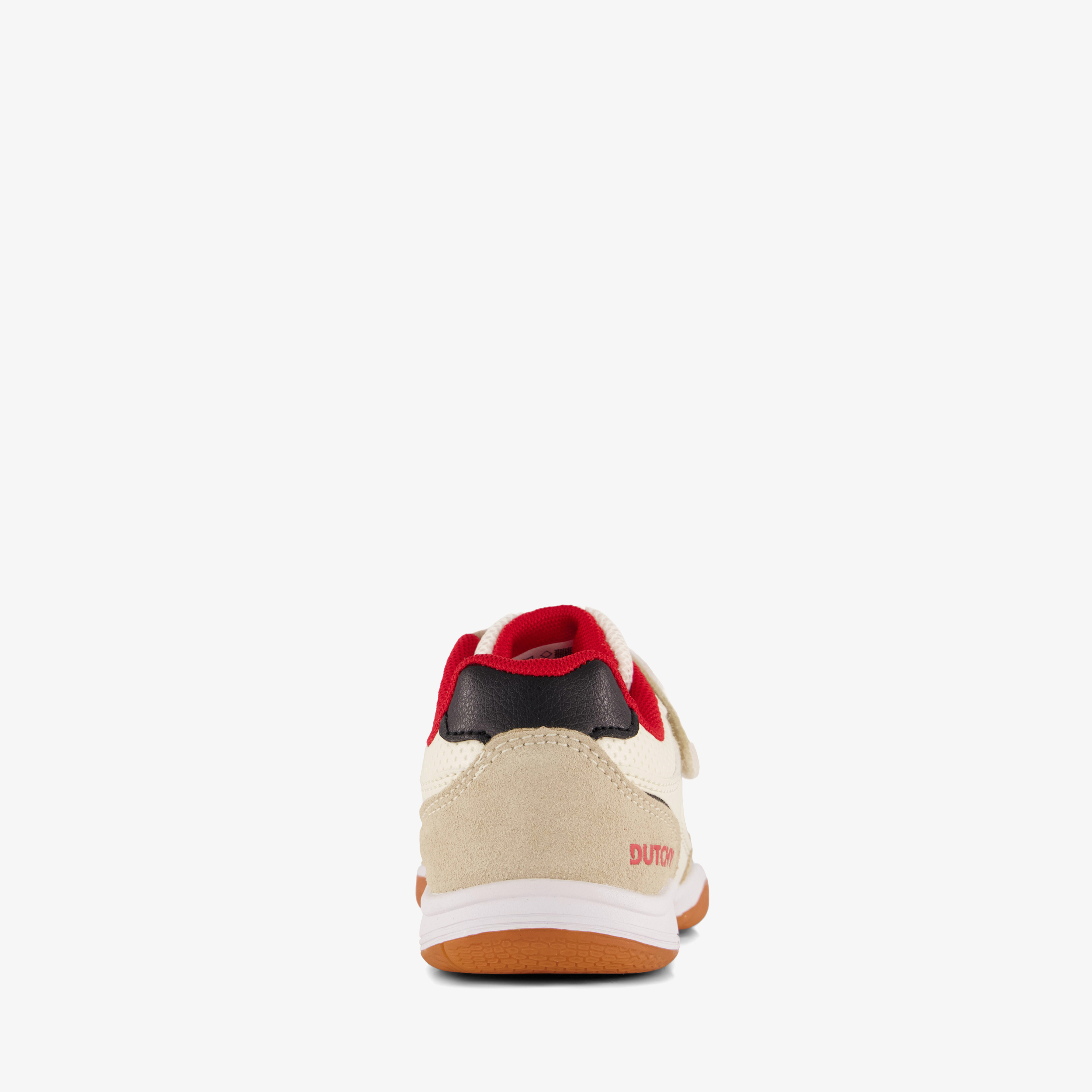 Dutchy Sharp kinder zaalschoenen IC beige rood meisjes sportschoenen – foto 2